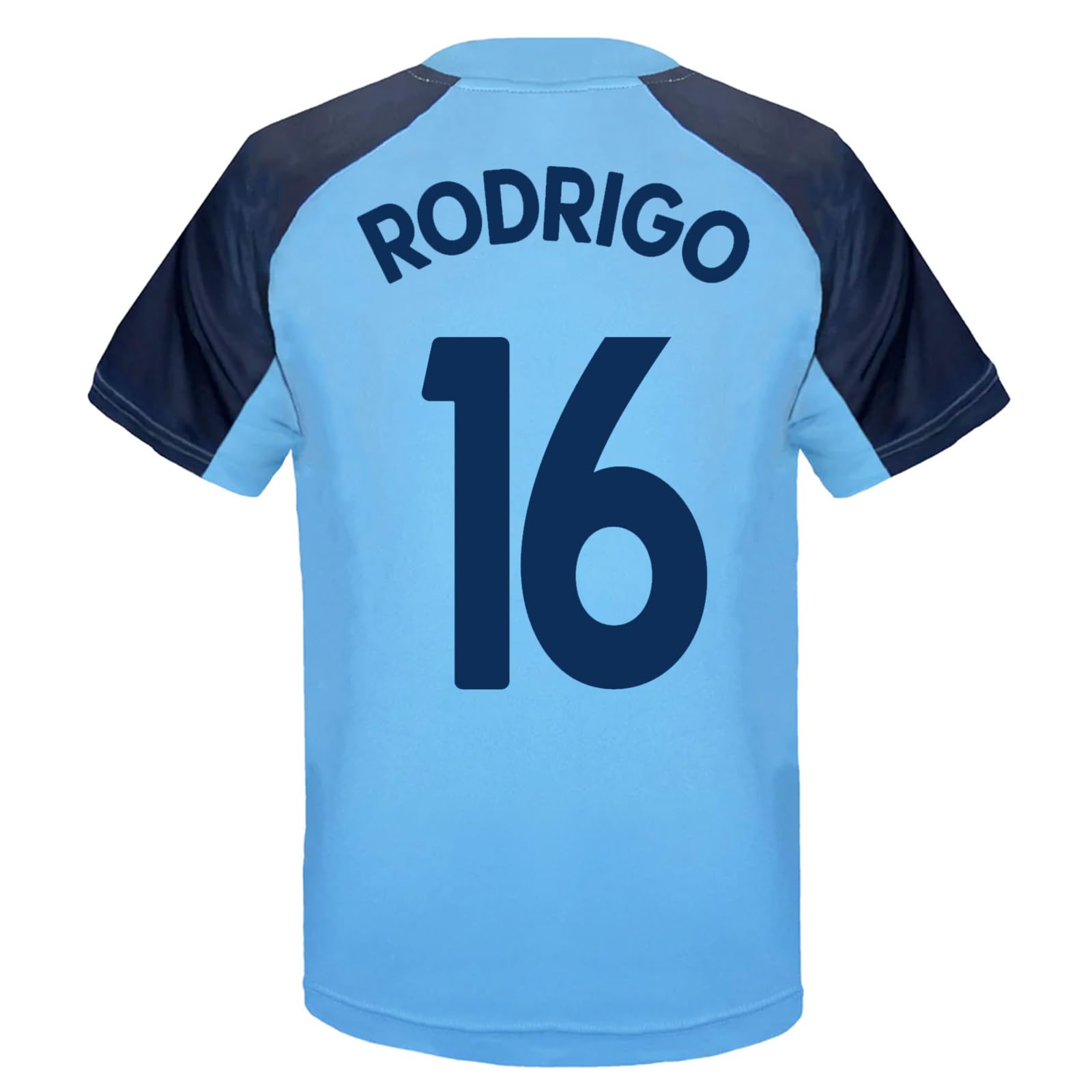 Manchester City Boys Sky Blue Crest Rodrigo 16 Fc Rodrigo 16 Poly T-Shirt Sky Blue 12-13 Years