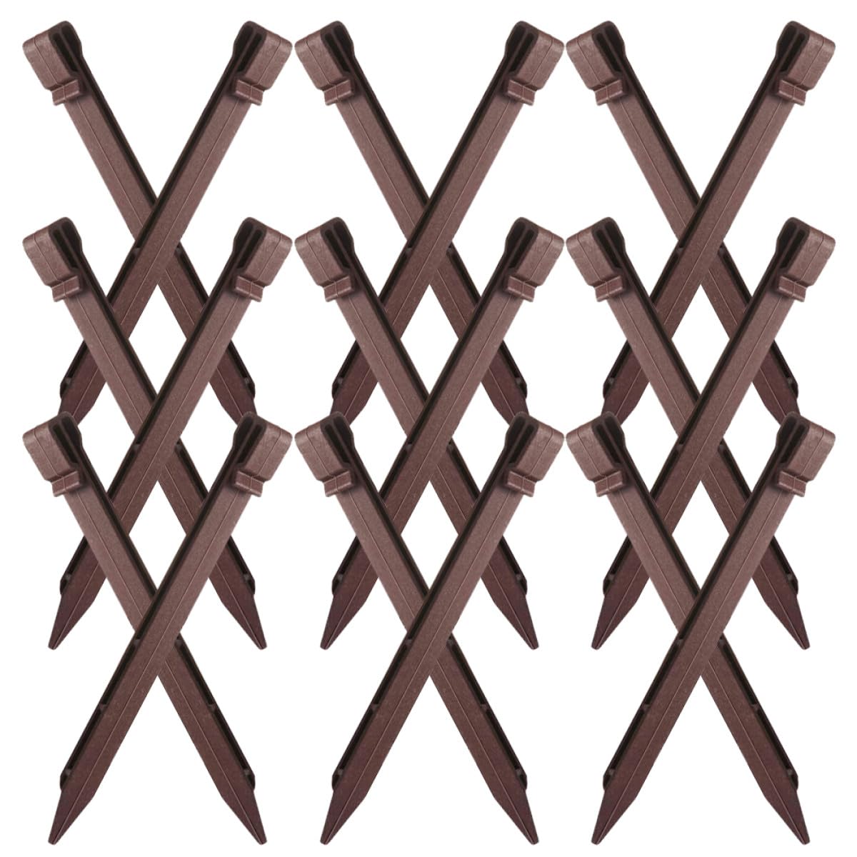 Anneome Lot de 30 Piquets en Plastique pour Jardinage, Fixation Solide pour Tentes et Bâches, Ancrage Solide pour Potagers et Agriculture