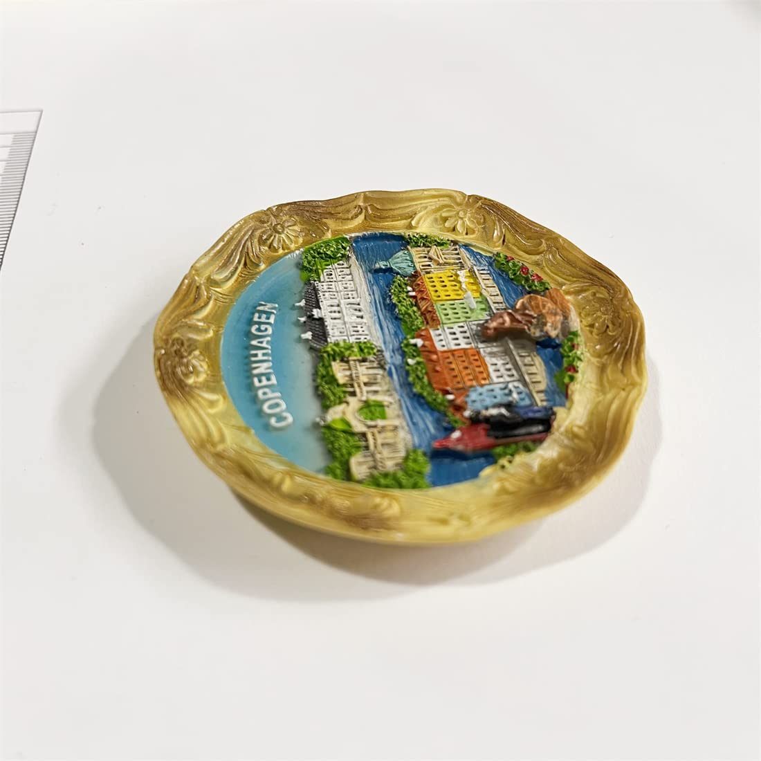 Copenhagen Danimarca 3D magnete per frigorifero Souvenir regalo, resina fatta a mano Copenhagen magnete per frigorifero casa e cucina decorazione collezione