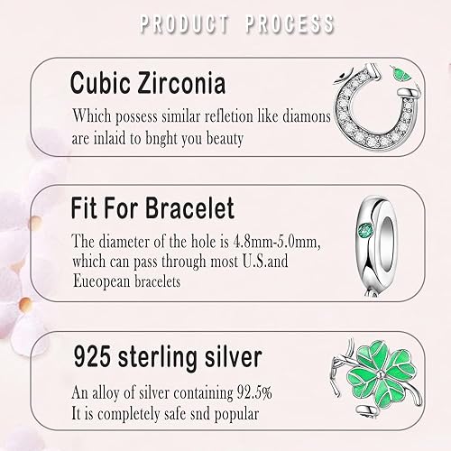 Miniatura 4 de LNQOBU Happy Life - Colgante para pulseras de abalorios, plata de ley 925 para mujer y niña (con un espaciador de cuentas)