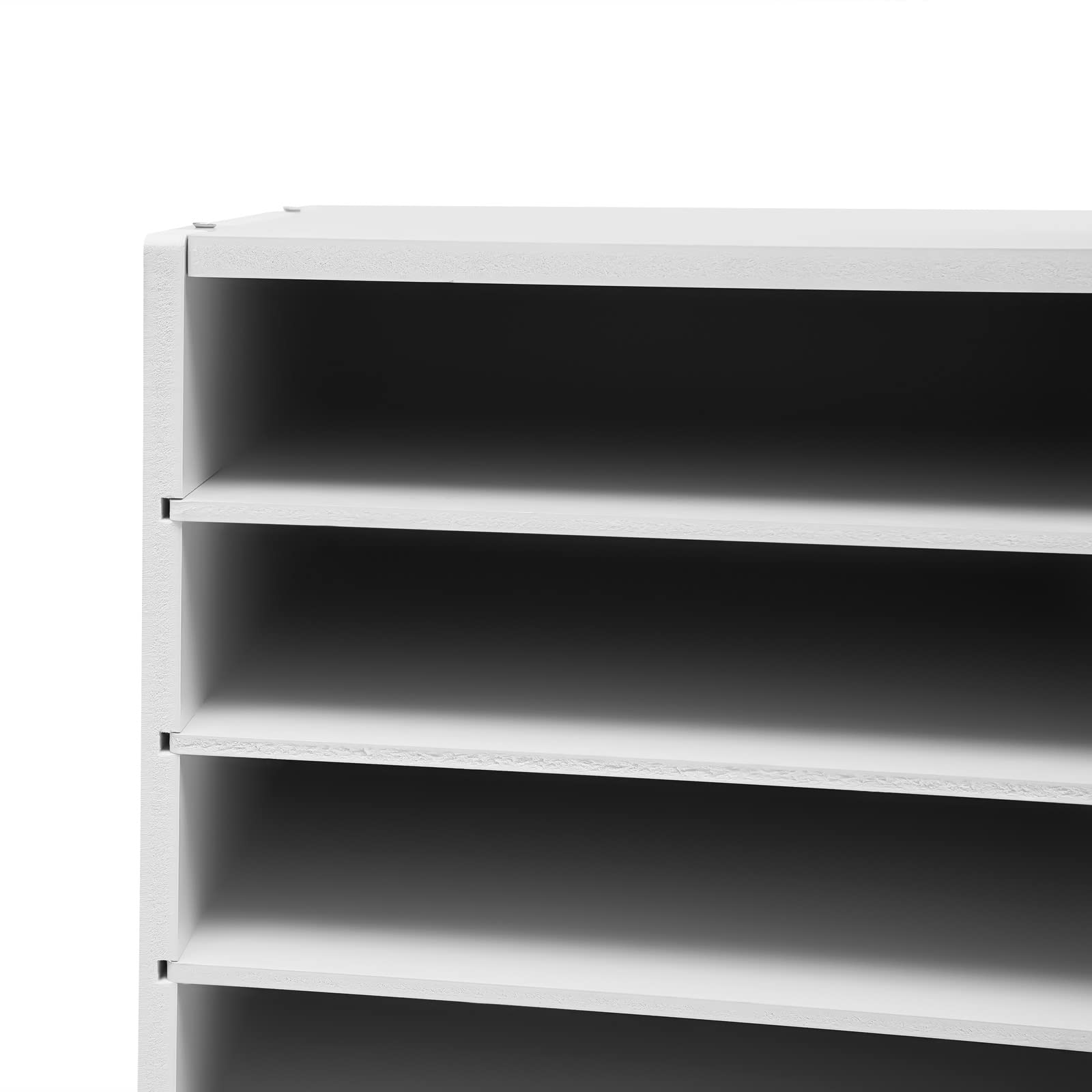 27 slot per scrivania in PVC, capacità di carico 50 kg, sistema di organizzazione per documenti da scrivania, organizer da scrivania in formato A4 impilabile