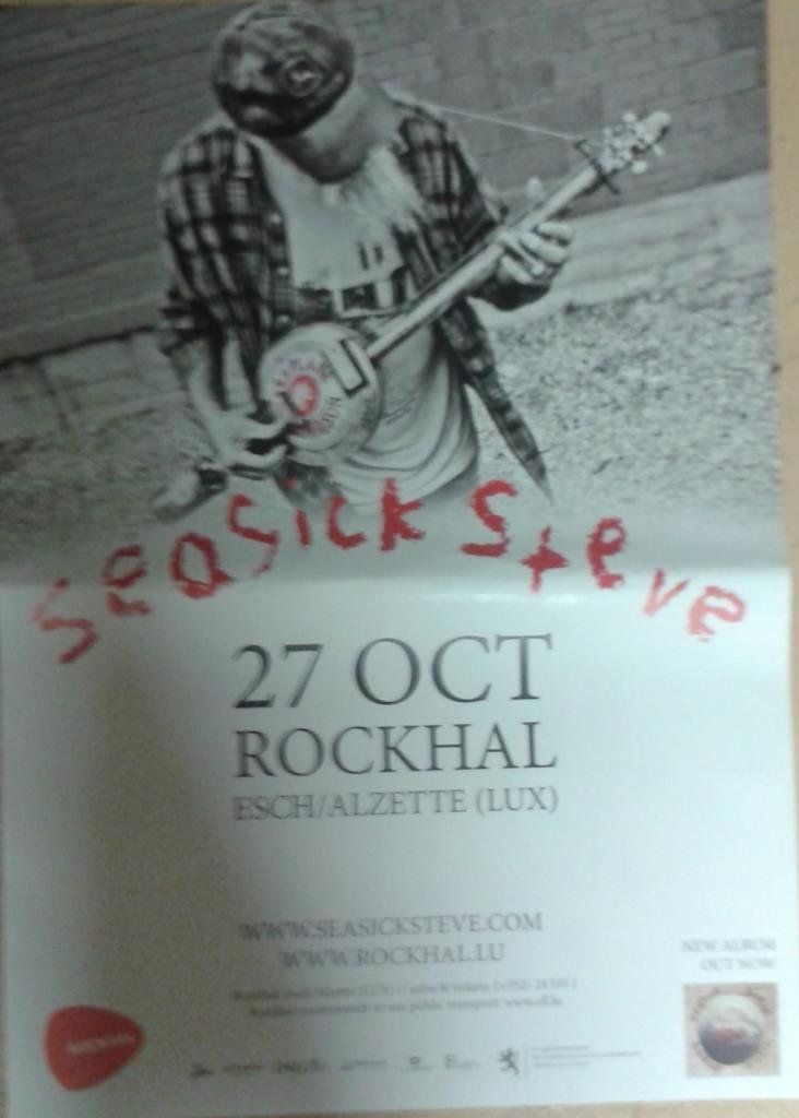 Poster Seasick Steve 70x100 cm pour salon déco salon rock