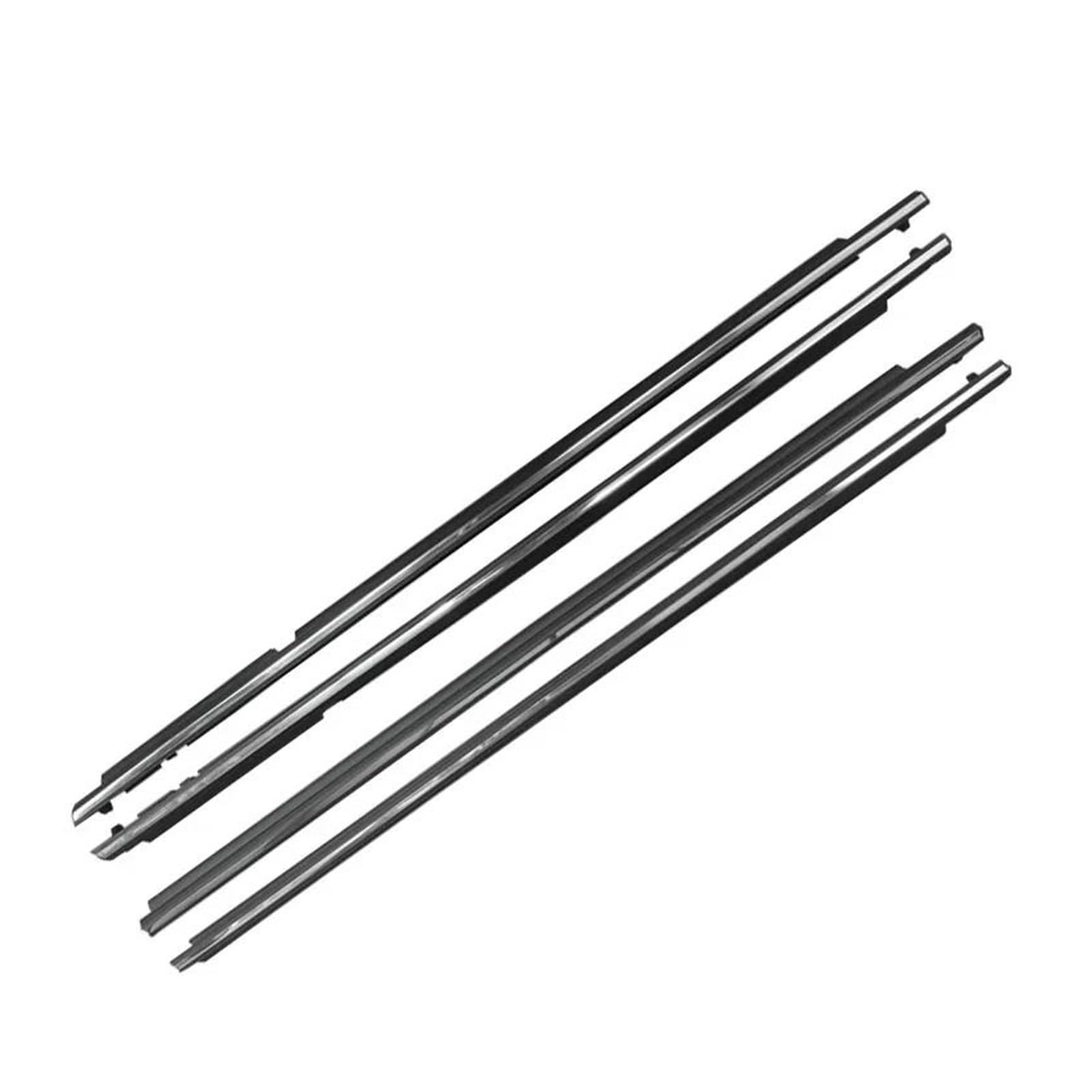Hpzprpcew Chrome 4Pcs For Toyota For Corolla 2008-2013 Car Window Glass Sealed Strip Side Wheatherstrip(Chrome)