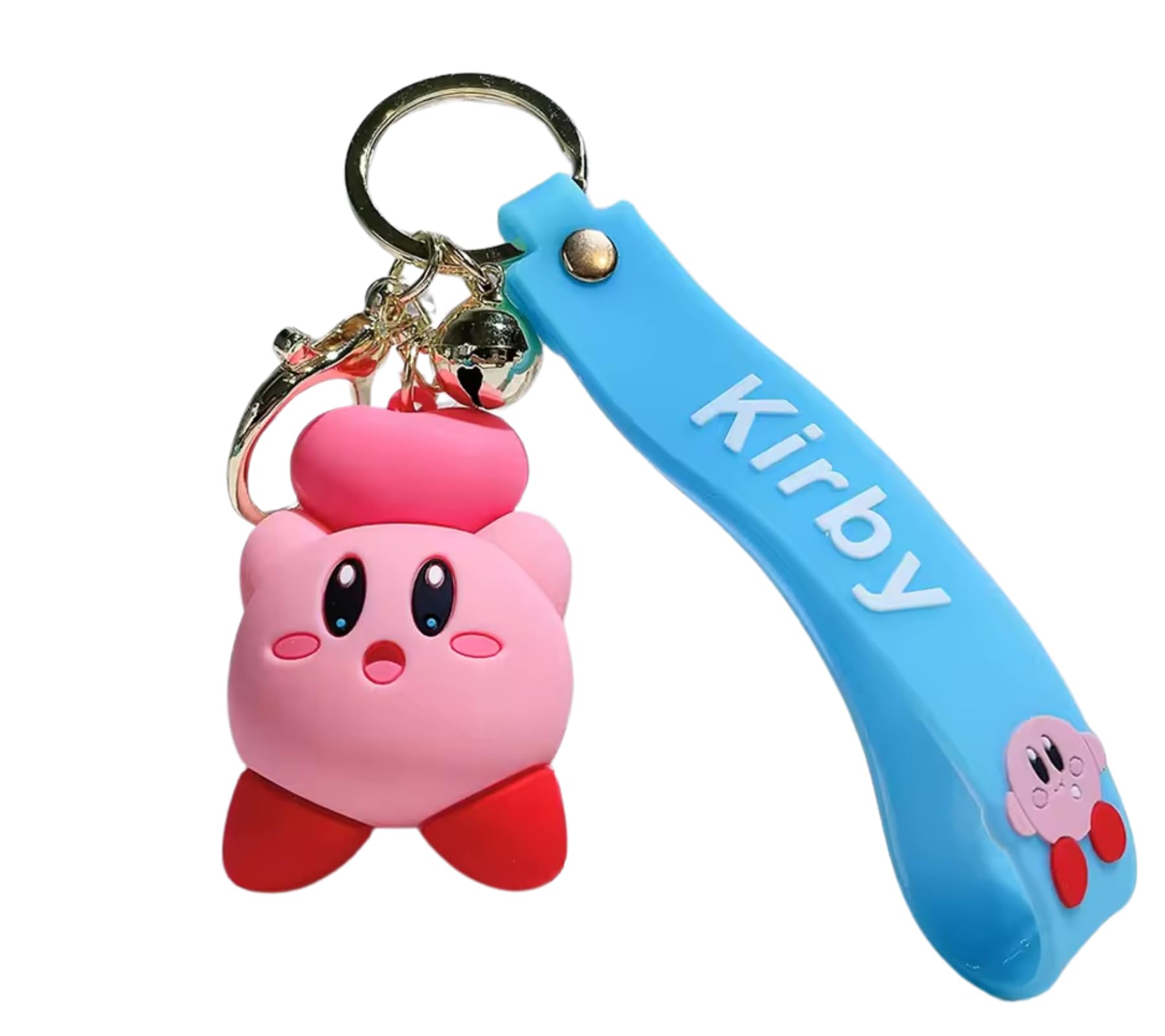 Rawan Fresh Cute Kirby Keychains For Girls Boys, Cool Pendant Keychains Accessories, Kawaii Key ring Purse Backpack, Key chain Car Charms (B)