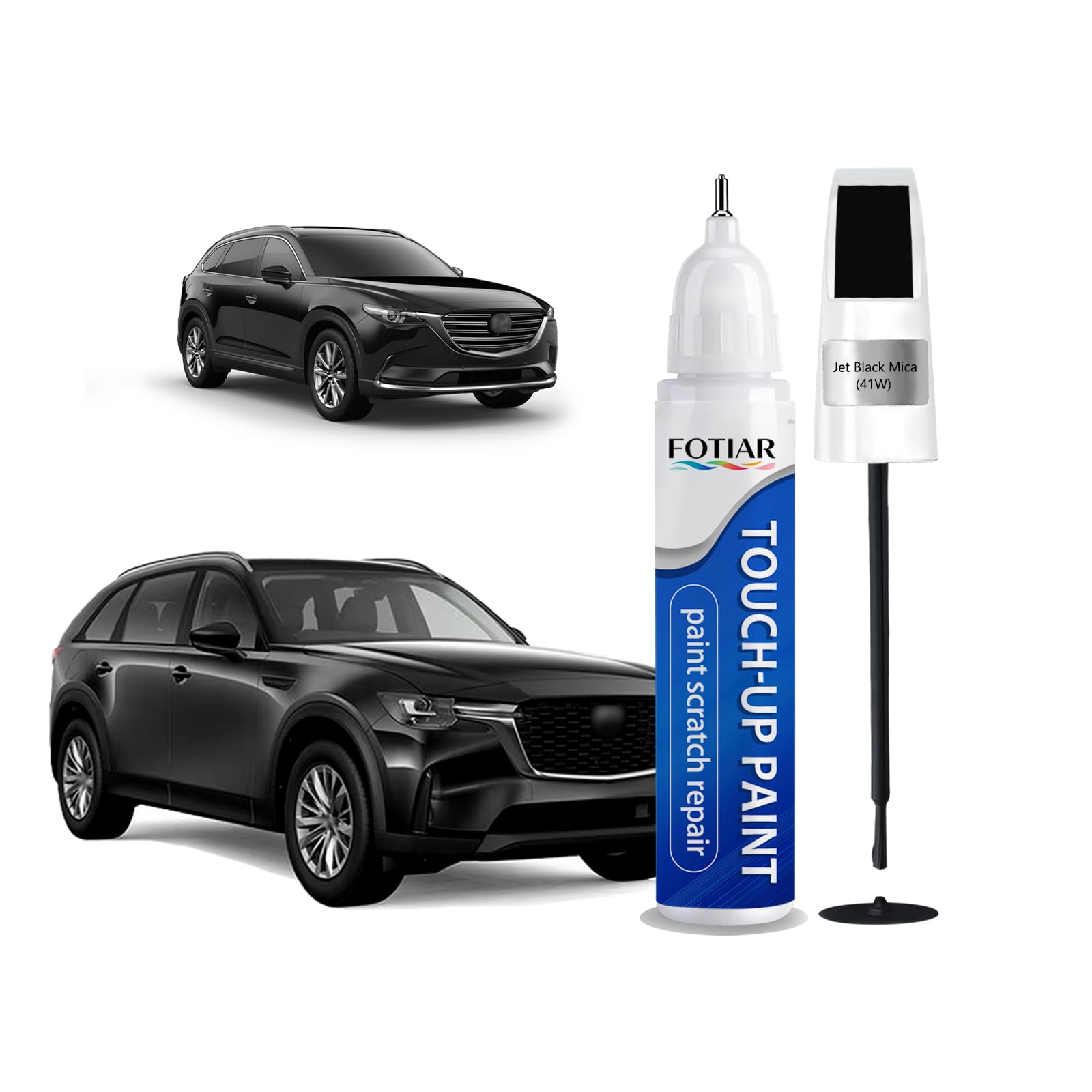 Amazon.com: Touch Up Paint for Mazda Jet Black Mica 41W Paint Code