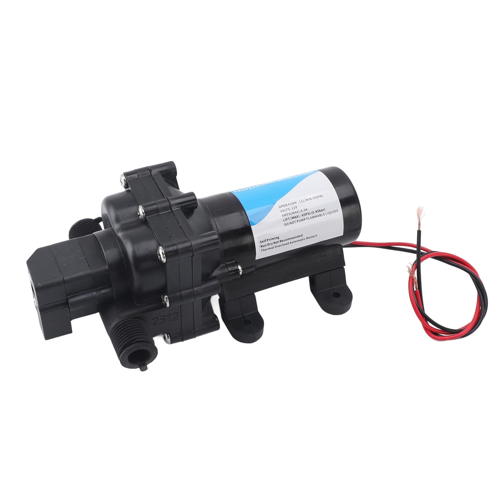 Bomba de Transferencia de Agua Eléctrica Bomba de Refuerzo de Autocuración para RV, Yates, Agua Marina 12V DC Diseño de Alta Eficiencia