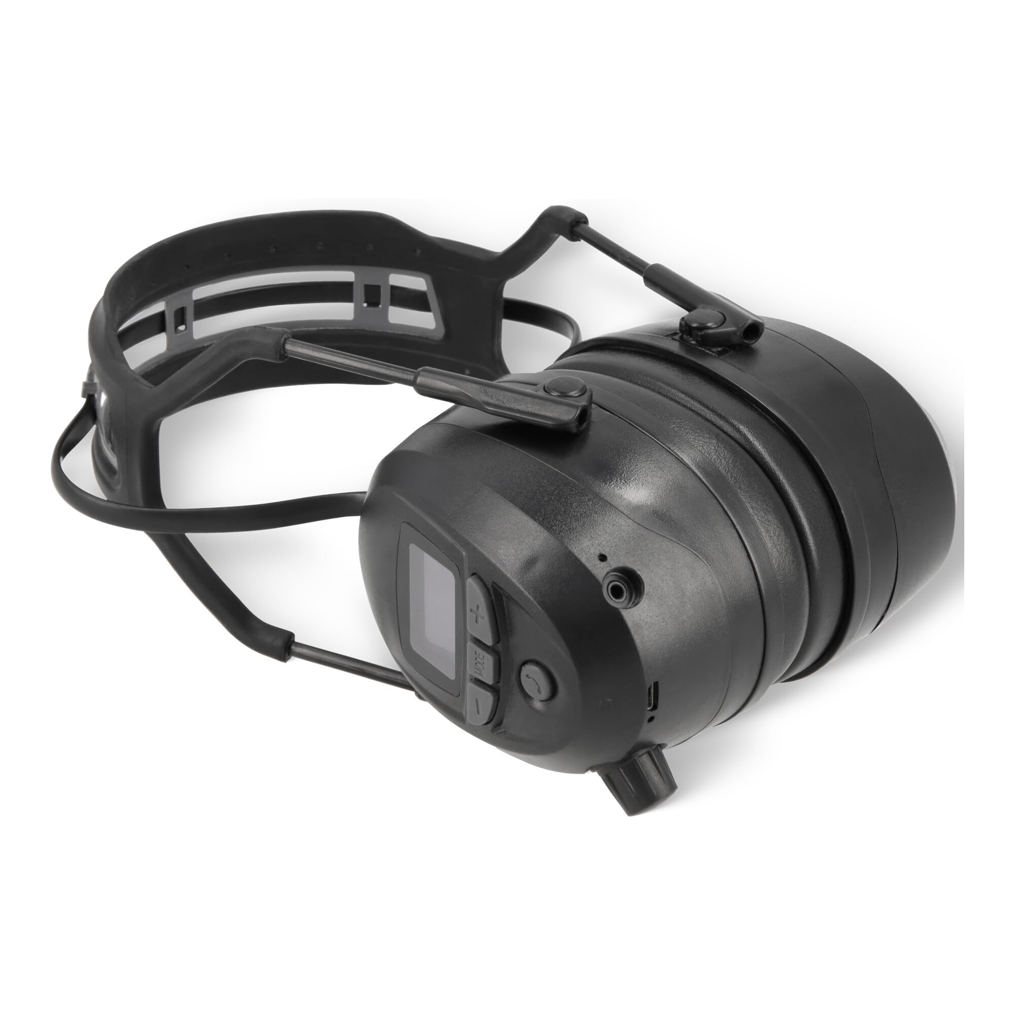 STIER Kapselgehörschutz, SNR 29 dB, CE zertifiziert, mit FM Radio, Bluetooth & AUX, Gehörschutz, 16h Nutzungsdauer, mit 4GB-SD Card, MP3-Dateien abspielen