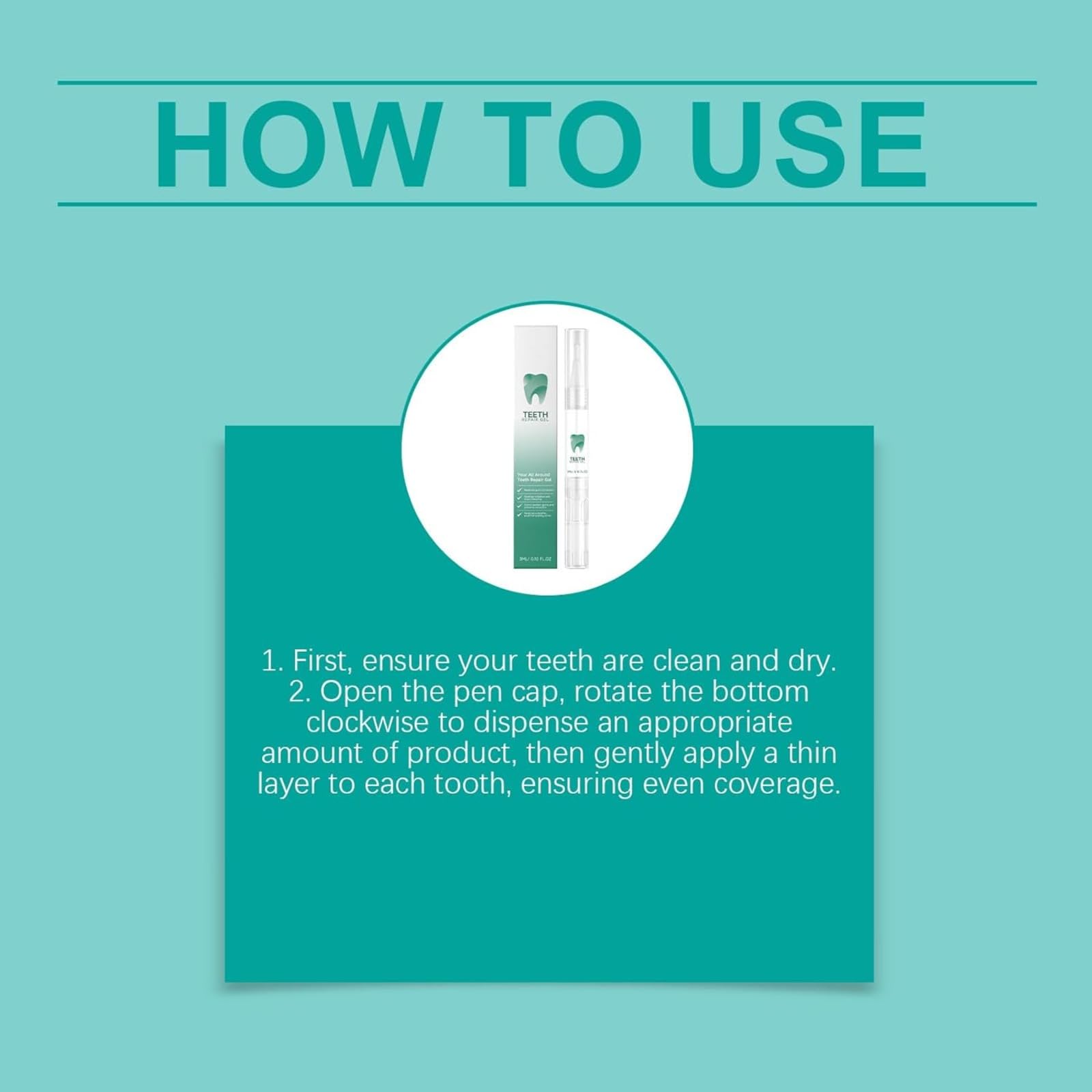 Gel de reparación de dientes, juego de reparación de encías, protector de encías al regresar las encías, lápiz esencial para blanquear los dientes, quitamanchas, limpieza bucal, protección de encías