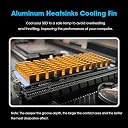 Etzin Aluminum Heat Sinks for M.2 SSD Heatsink Cooling Radiator, PCIE M.2 SSD Cooling Fin for Laptop Computer Silicone Heat Dissipation Pads + Accessories Included (Pack-of-2, Golden) EPL-1037PC gallery image