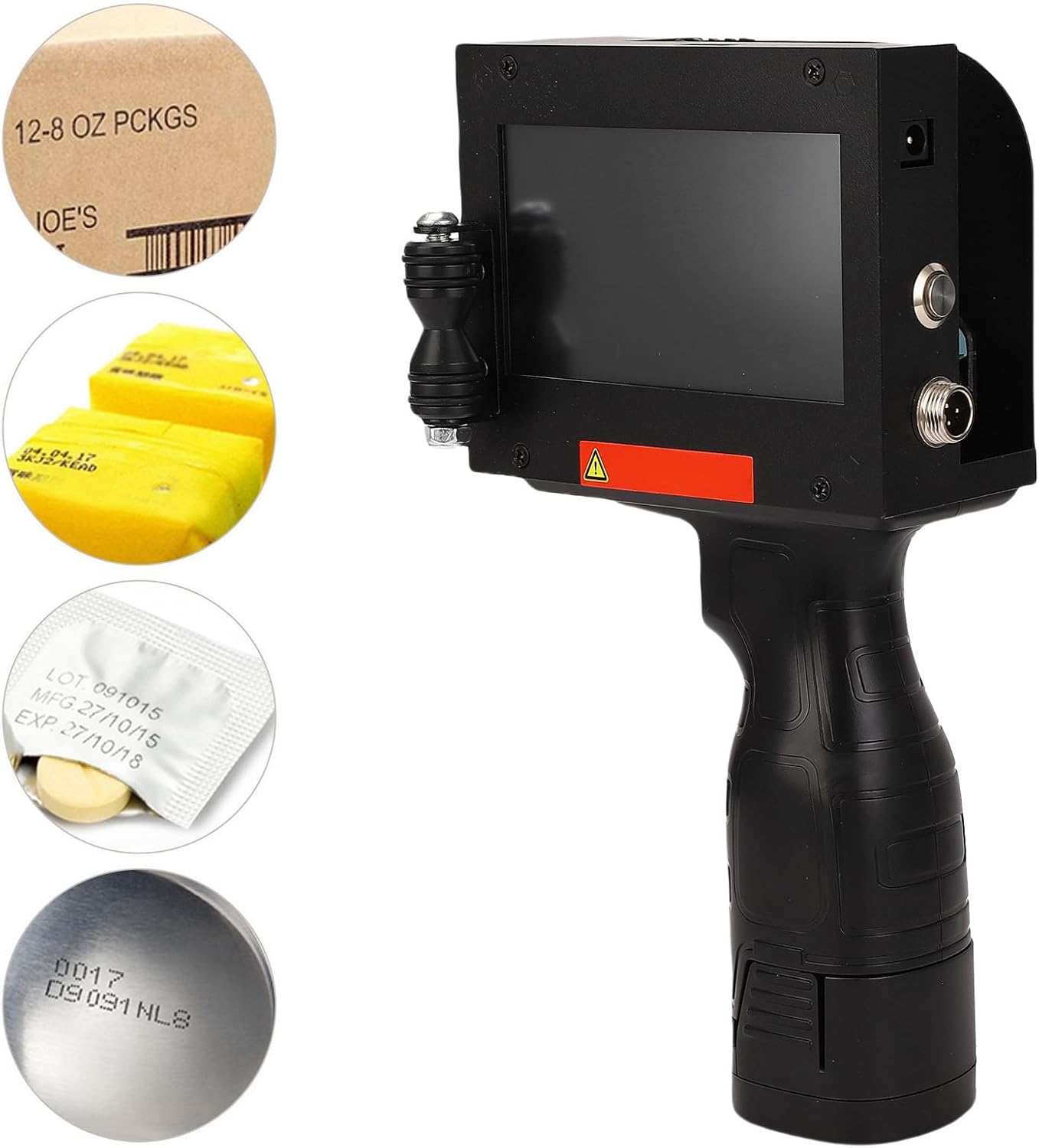 Hyuduo Handheld Inkjet Printer, Portable Inkjet Coder with 4.3in Touch Screen and Fast Drying Ink, for Text QR Code Barcode Date Printing on Wood Plastic Fabric Carton (US Plug 100 to 240V) 6 61yDmcDs2PL. AC SL1500