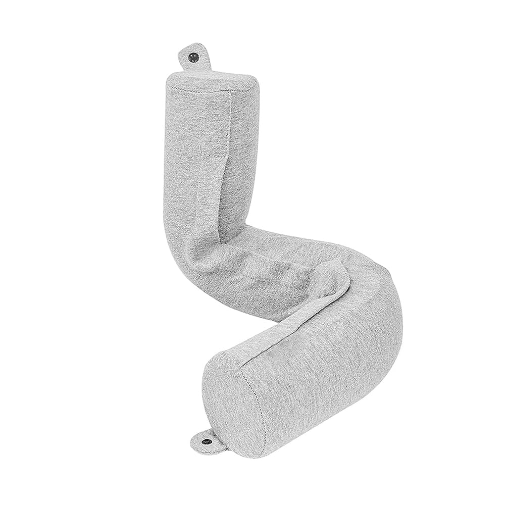 X spring Neck Pillow, Adjustable Bendable Roll Pillow, Neck Pillows for Sleeping Travel Airplane, Comfortable Breathable Memory Foam Travel Pillow for Neck, Chin, Lumbar and Leg Support