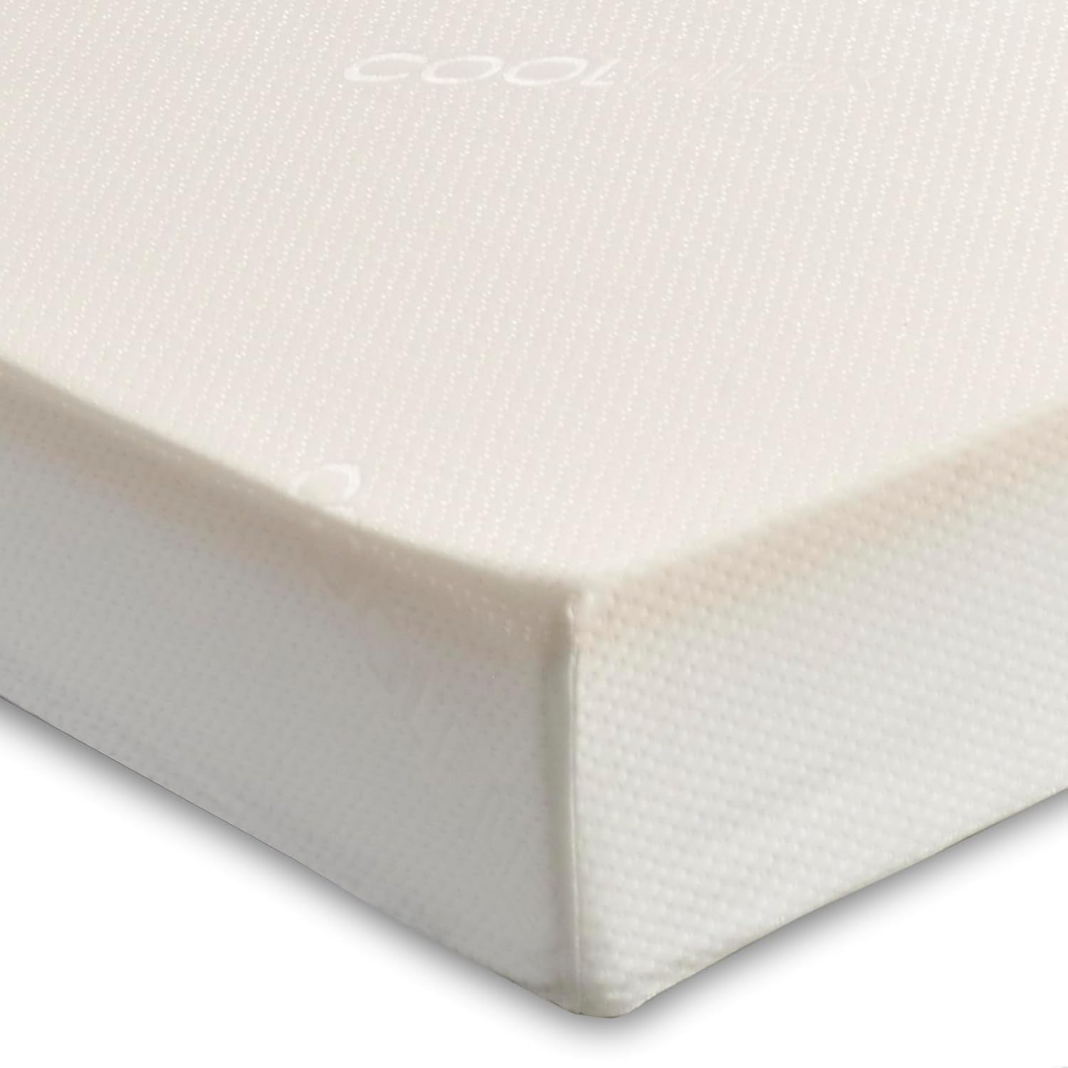 Starlight Beds 15cm European Double Memory Foam Mattress with 5” Firm Foam Base and 1” Memory Foam. Medium-Firm All Foam Mattress with White Removeable Cover (ZC51) (140cm x 200cm)