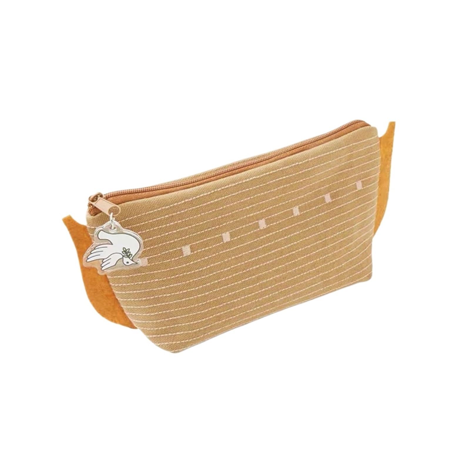 Astuccio Ocean for l'ufficio scolastico | Borsa for cartoni animati, grande capacità, portatile, multiuso, for cosmetici/cancelleria(Khaki)