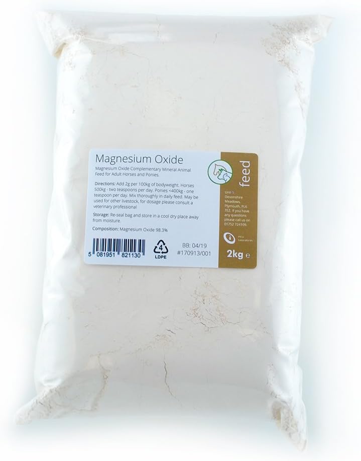 Intralabs Magnesium Oxide Complementary Animal Feed Supplement 2kg - 98.3% Pure