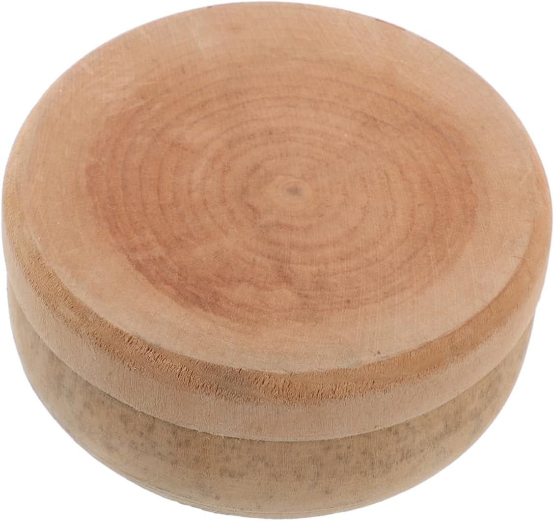 Manual Grain Mill Wooden Container Small Flour Grinder for Kitchen Handheld Rice Milling Tool Sturdy Portable