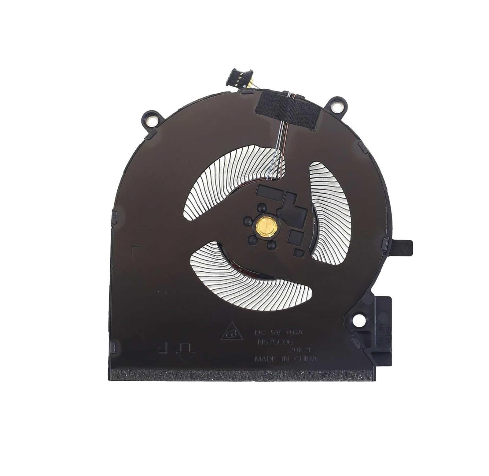 tianwandong Laptop CPU Cooling Fan NS75C06-20K21 NS75C06-20K22 DC5V 0.6A 4Pin for 16-E 16-D 80W RTX3060