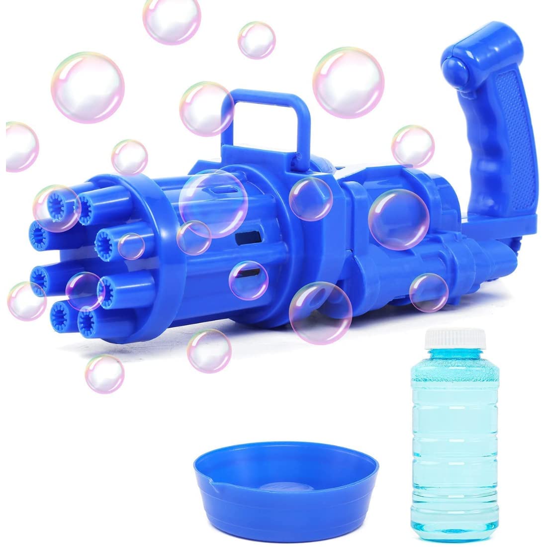 VikriDA 8-Hole Electric Bubbles Gun, Gatling Bubble Machine for Toddlers Toys, Outdoor & Indoor Toys with Bubble Solution, Blue (B0B4F24D54) Amazon Price History, Amazon Price Tracker