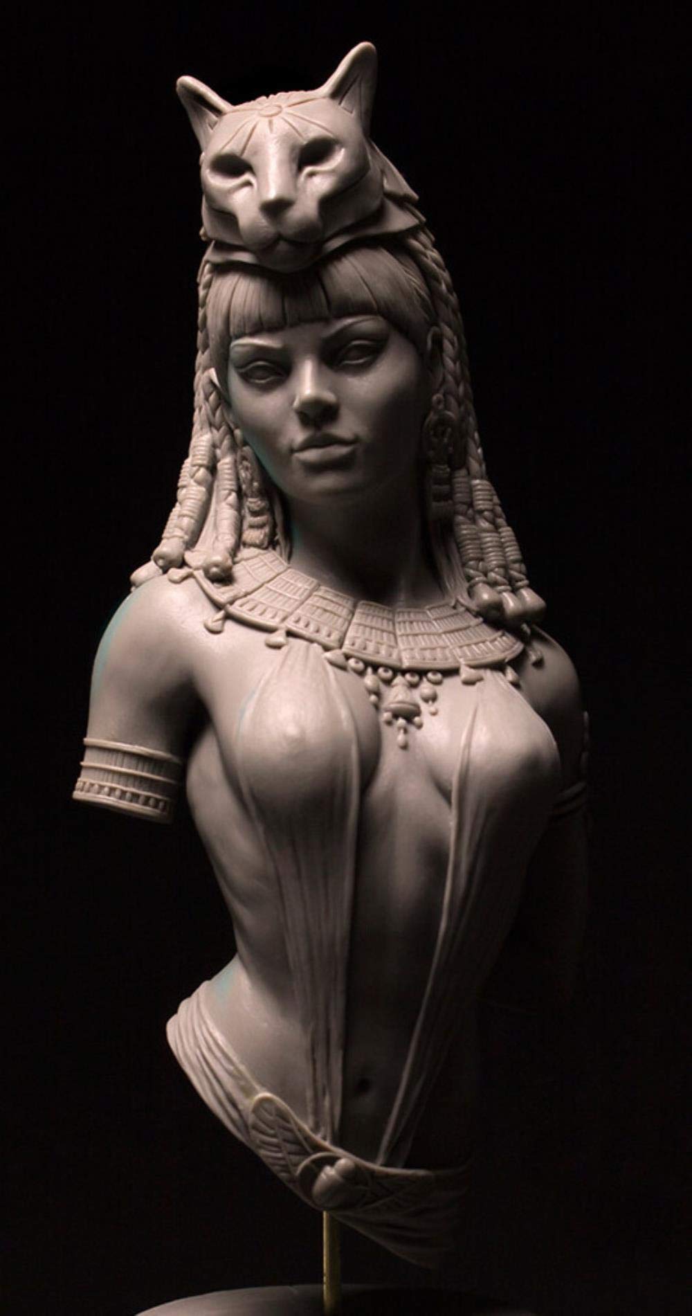 XINGCHANG Resin Model Figure Kits 1/10 Ancient Woman Warrior Bust (No Base) Resin Figure Model Kits Miniature Gk Unassembly Unpainted