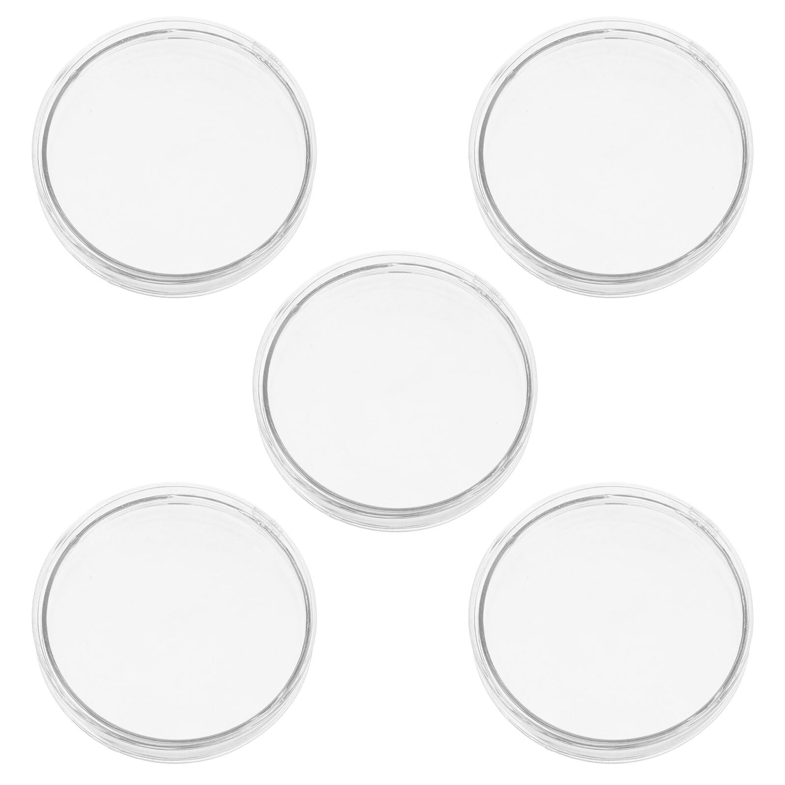 Garneck Piastre di Petri in Vetro 90mm 5 Pezzi Riutilizzabili Resistenti Agli Urti per Crescita in Laboratorio e Esperimenti Scientifici di Tessuti e Agar