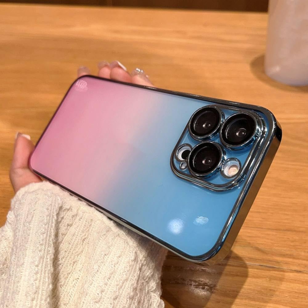 Coque de Luxe en placage PC dégradé pour iPhone 14 Pro Max élégante et robuste