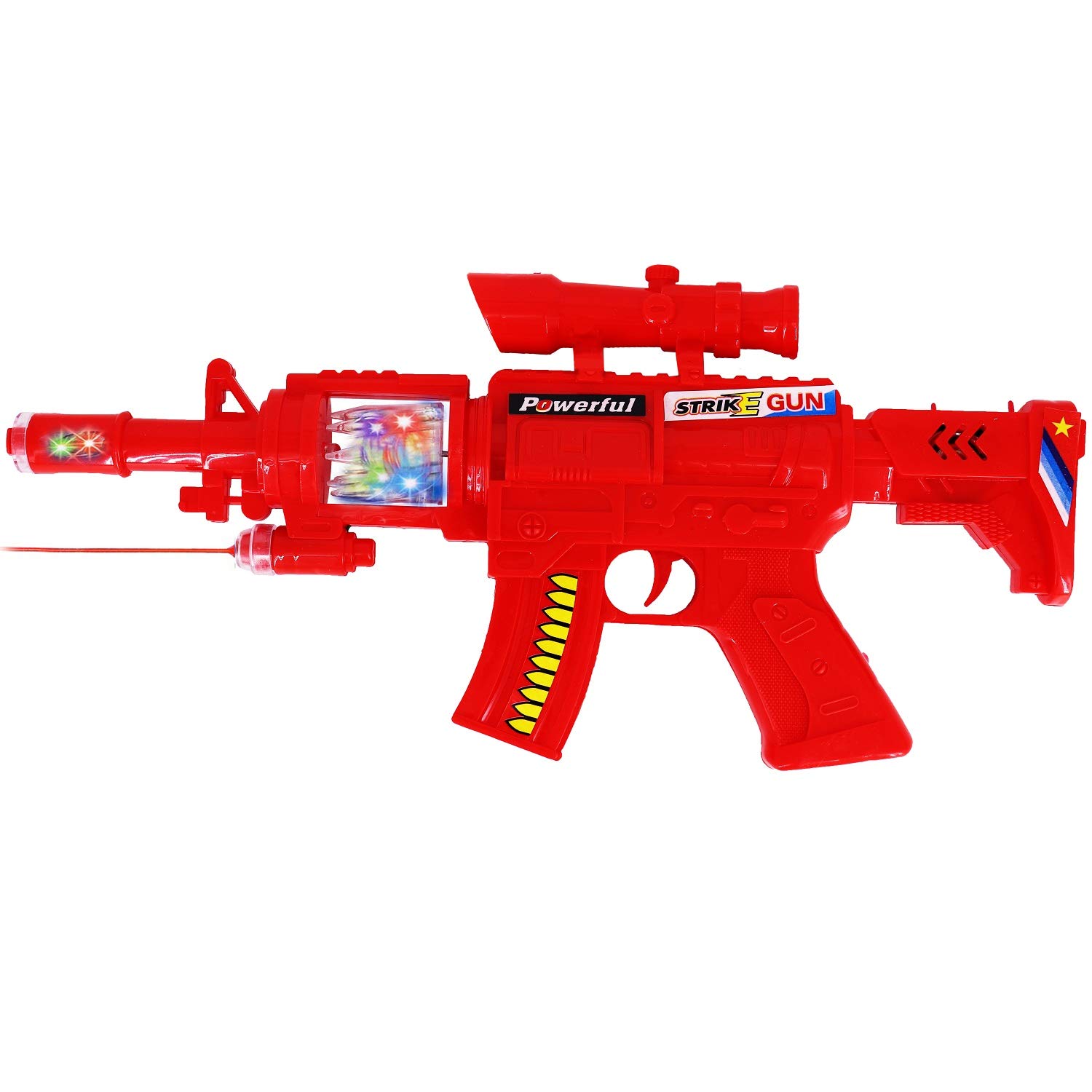 Aseenaa Strike Toy Gun with Sound, Laser Light and LED Lights for Kids | Lights and Sound Feature Guns Toys | Toy Gun for Kids and Children | Colour : Red Color | Set of 1 (B08XWWLXPN) Amazon Price History, Amazon Price Tracker