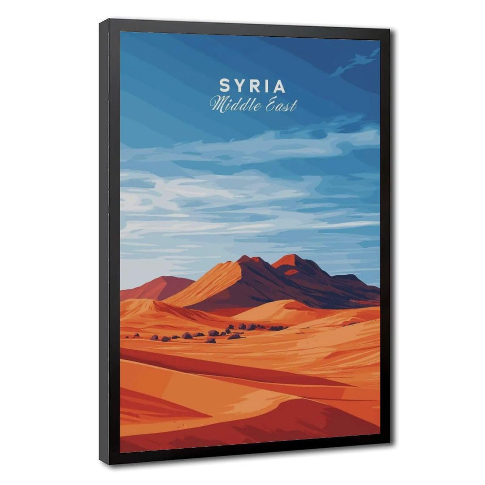 Bareronor Modern Syrian Canvas Poster Bedroom Decor Landscape Office Room Decor Gift 20" L X 30" W