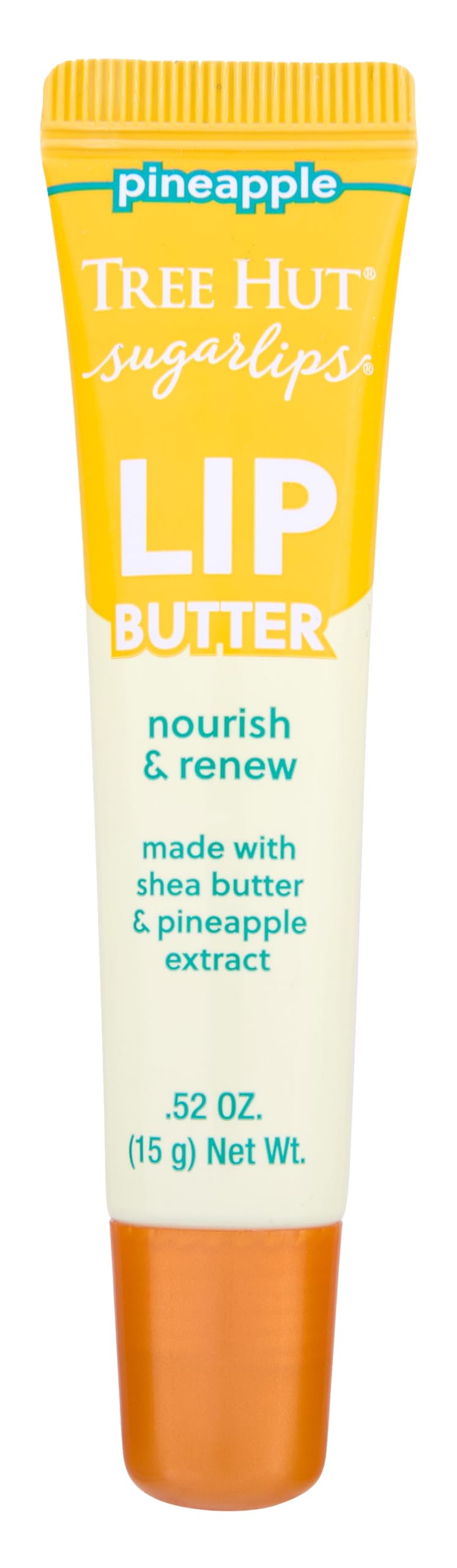 Tree Hut Pineapple Sugarlips Lip Butter, Moisturizing & Nourishing Lip Care for Smooth, Hydrated Lips, Holiday Gift & Stocking Stuffer, 0.52 fl oz