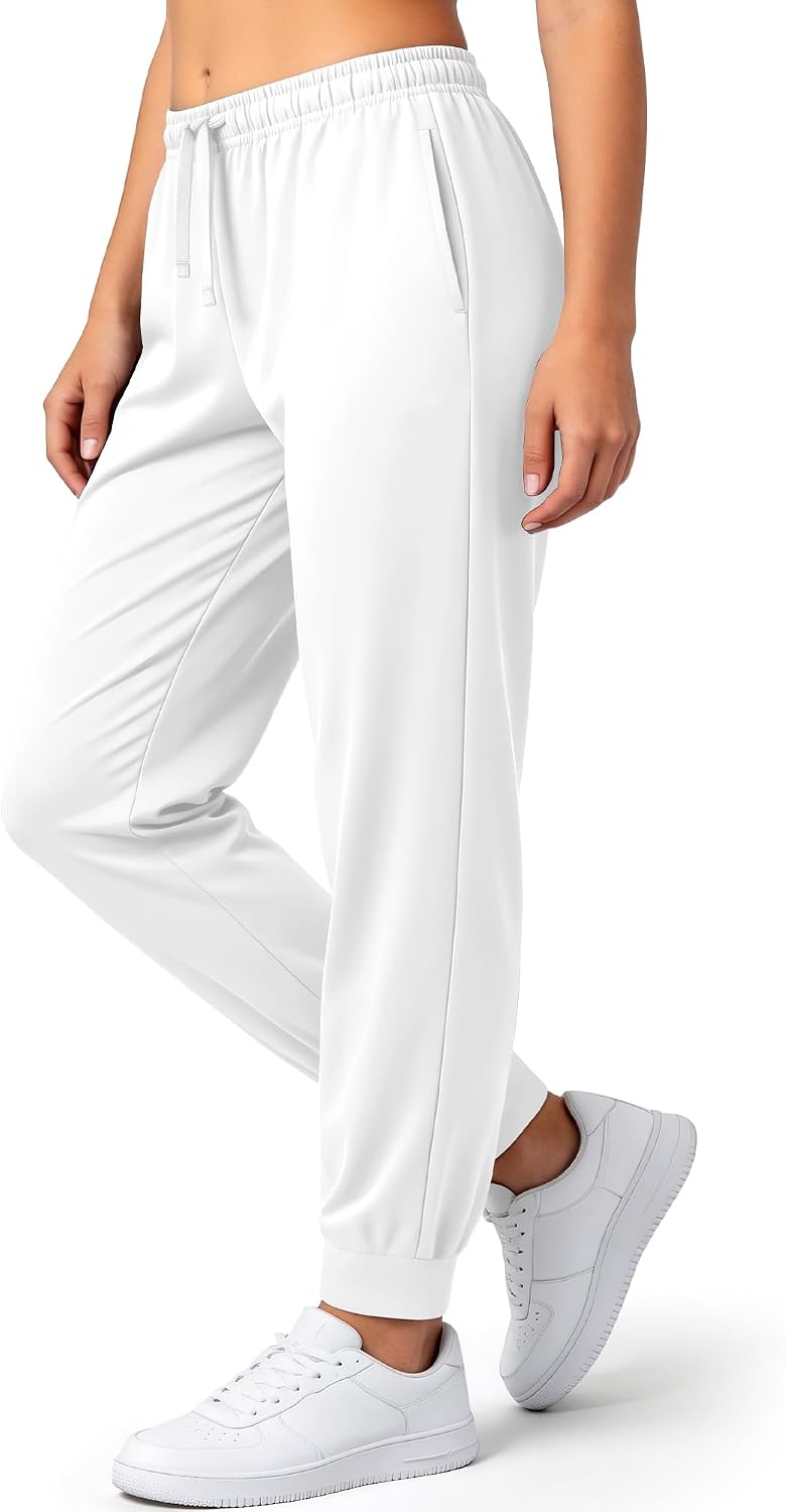 Womens Joggers with Pockets Loose Fit Sweatpants, Lightweight Athletic Lounge Pants for Workout Running Yoga Travel