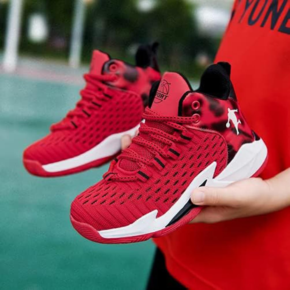 Zapatillas de Baloncesto para Niños Moda Calzado de Baloncesto para Niño Zapatillas Aire Libre Deportivas Calzado Deportivo para Correr Ligeras Zapatos de Running