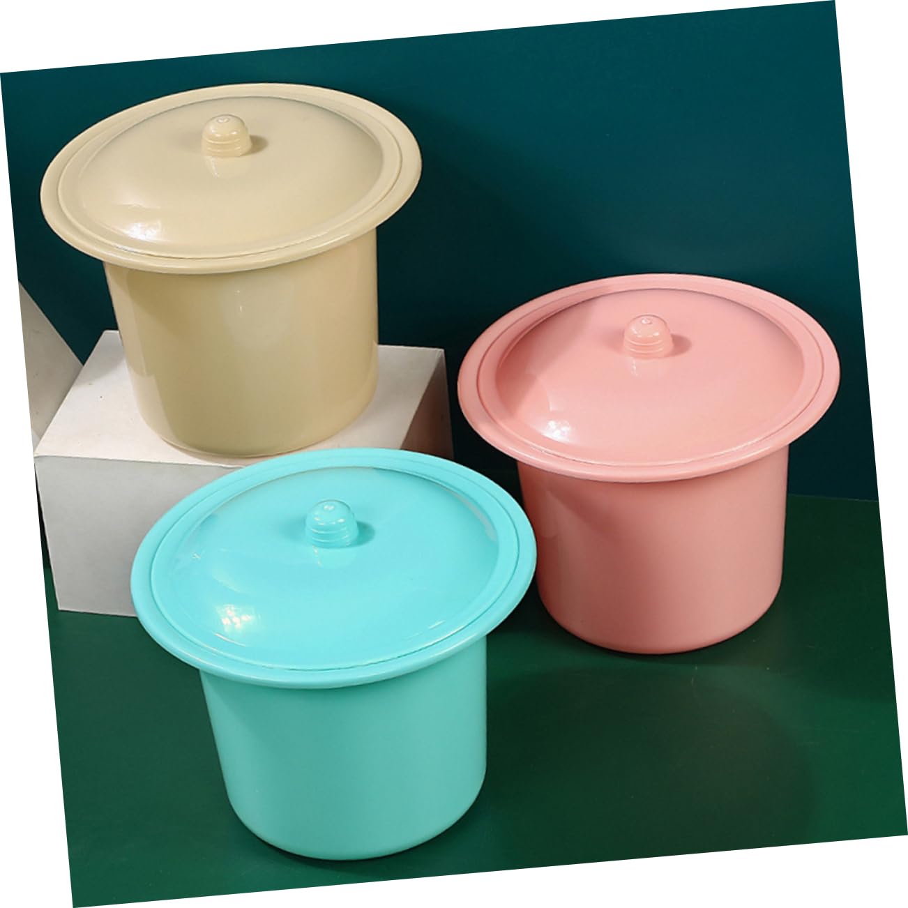 Garneck 15 Pz coperchio del vasino plasil steg Durevole orinatoio portatile per bambini copriwater dei vasi per l'urina parti del coperchio della sputacchiera plastica