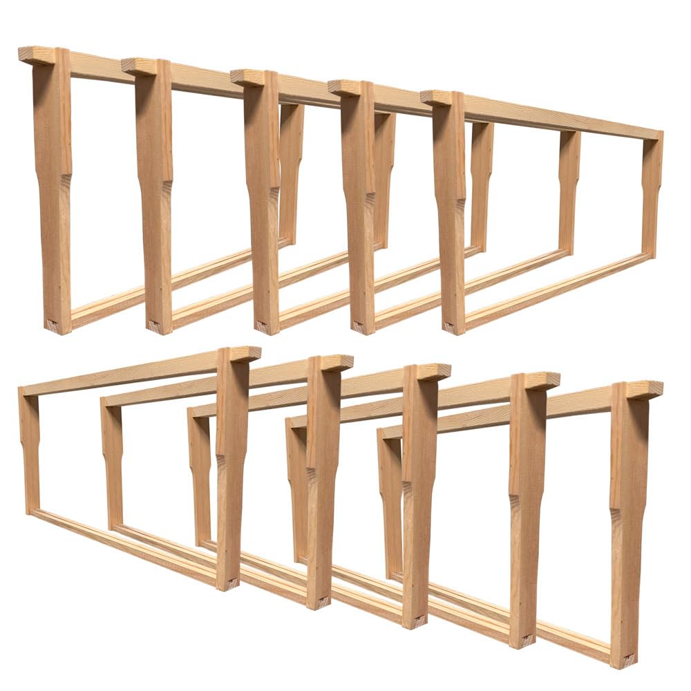 Hoover Hives Wooden Deep Frames – Durable and Precision-Crafted Langstroth Frames for Beekeeping, Compatible with Standard Deep Hive Boxes (40)