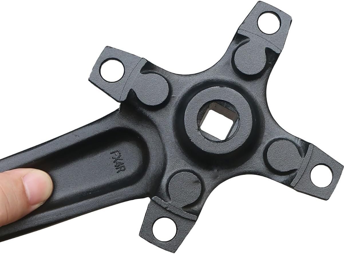 Zestaw korbowy do roweru kwadratowego, stożkowy, 152 mm, 165 mm, 170 mm, 104 BCD, zestaw korbowy do roweru górskiego, 30T/32T/34T/36T/38T/40T/42T, pojedyncza prędkość, wąska szeroka zębatka, zestaw