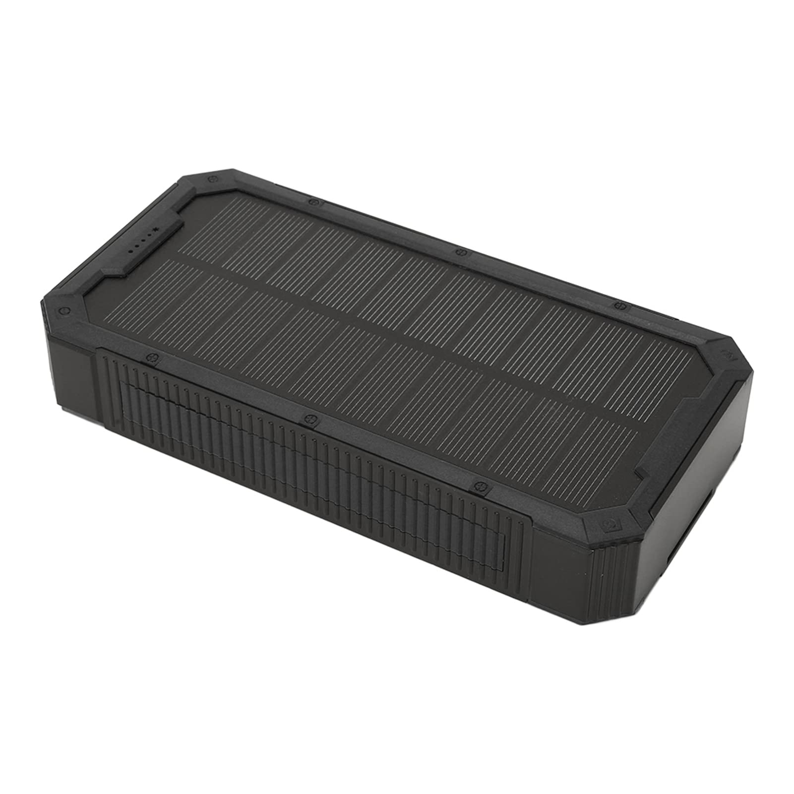 Chargeur Solaire Portatif de Banque d'énergie Solaire Rapide, Banque d'énergie Rapide de 36800 MAh de Charge sans Fil USB pour Le Camping Randonnée Voyage éclairage Spécial Extérieur (Black)