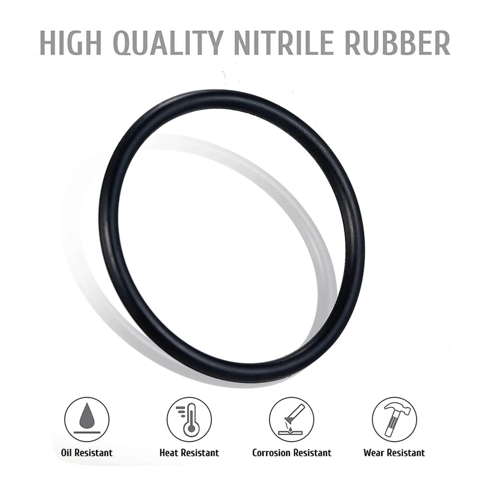 Generico Set di 419 Pezzi, assortimento Universale di O-Ring, 32 guarnizioni in Gomma nitrilica for impianti Idraulici, Automobili e riparazioni di rubinetti.(423Pcs Set)