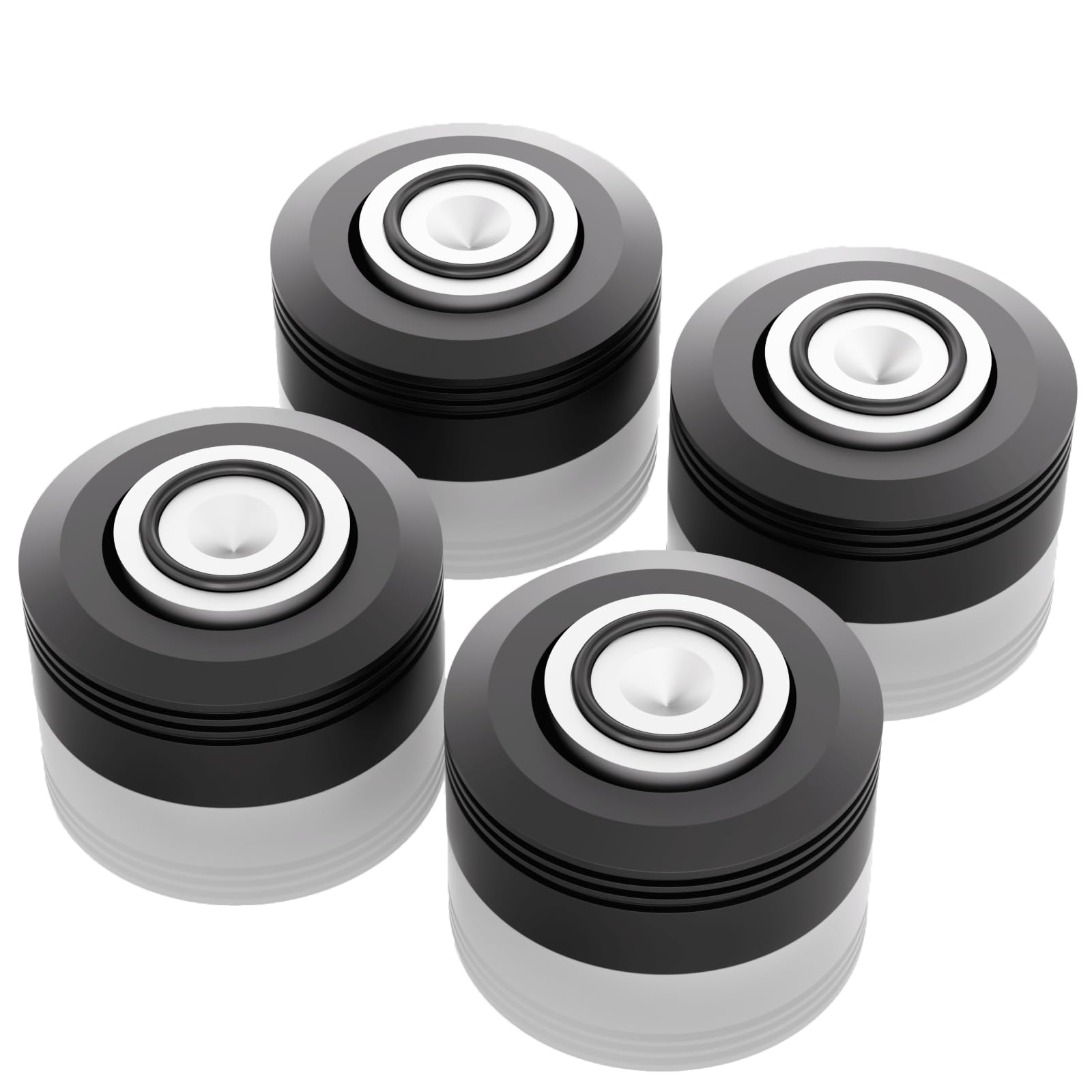 Pies de aislamiento de 50 mm x 20 mm, almohadillas antideslizantes y antivibraciones, adecuados para puntas de altavoz, soporte para altavoces, 4 unidades