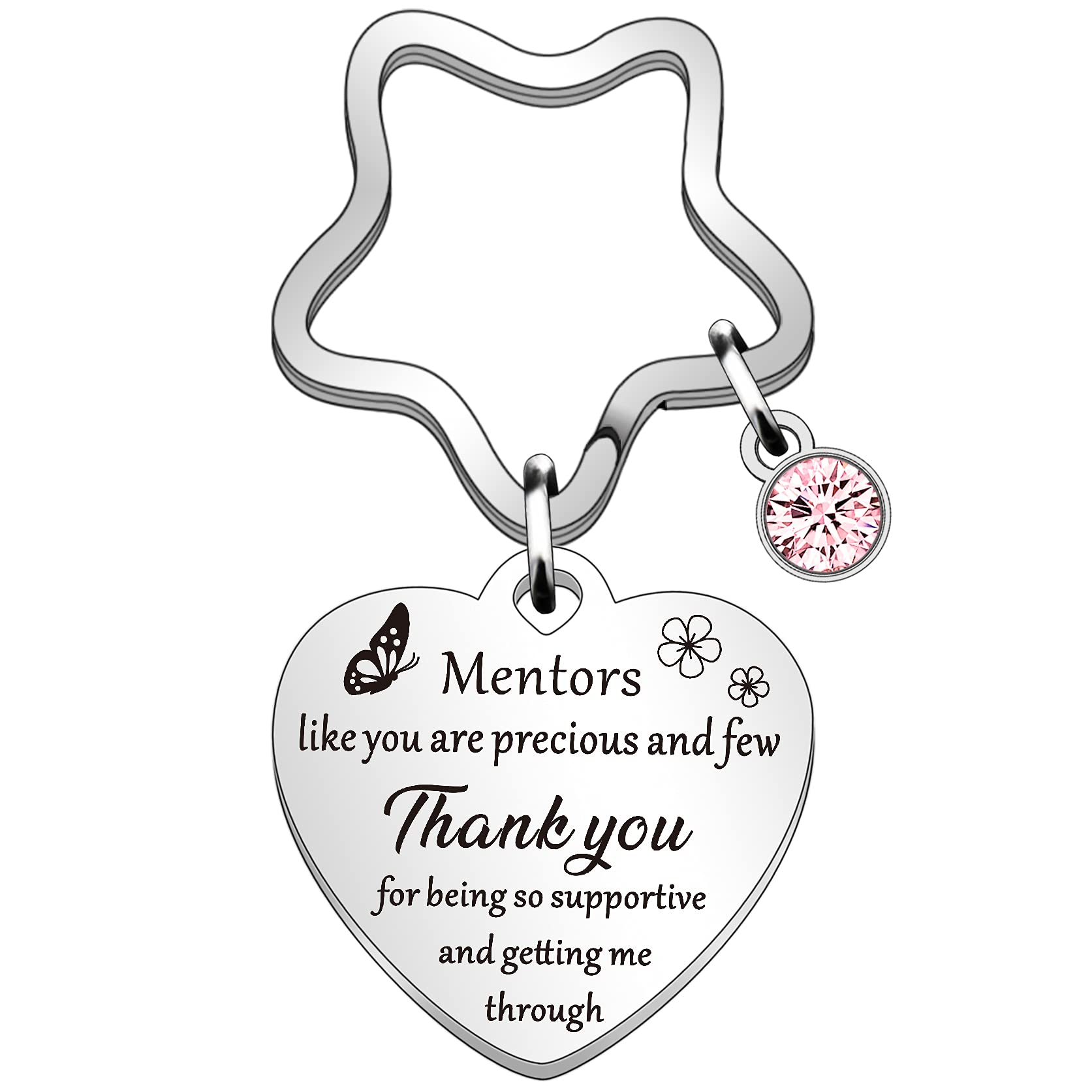 Qmvmv Silver Thank You Keyring Gifts For Mentors Volunteer Special Teacher Teaching Assistant Mentor Gift For Woman