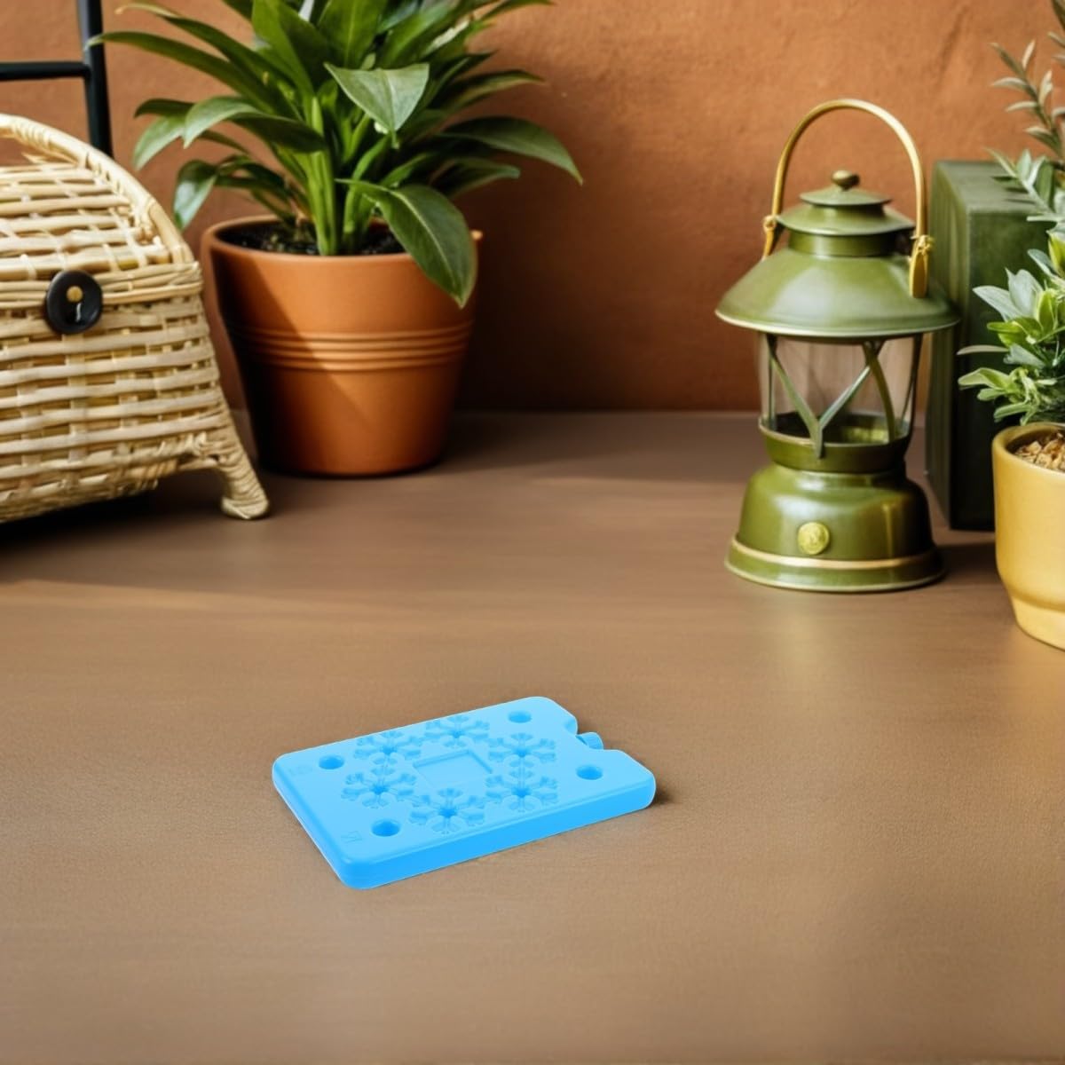 Healeved 4 Piezas Acumulador de Frío Reutilizable Extraplano para Neveras Portátiles con Agua Destilada No Tóxico para Camping y Viajes al Aire
