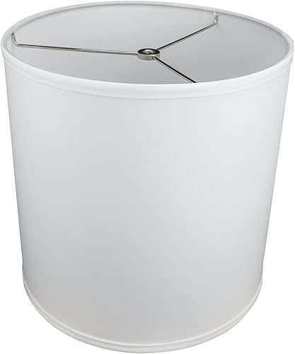 FenchelShades.com Pantalla de tambor cilíndrico de 12 pulgadas de diámetro superior x 12 pulgadas de diámetro inferior de 12 pulgadas de altura,