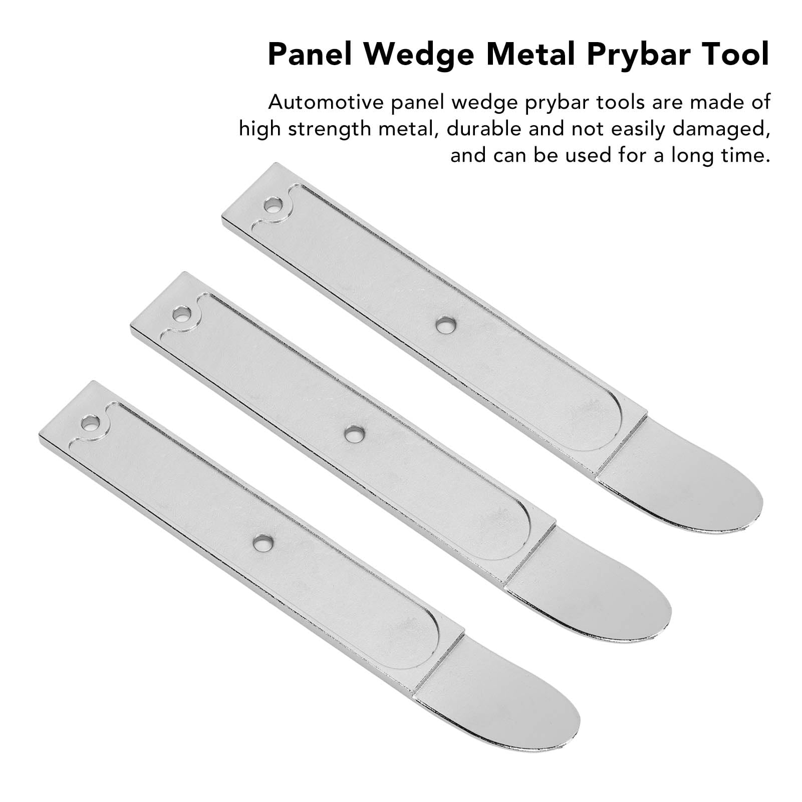 3pcs Sheet Metal Skin Wedge Pry Bar Tool,Pocket Pry Bar, Car Trim Removal Tool Kit, Paneling,Easily Removes Trim, Sheet Metal, Fasteners, and More