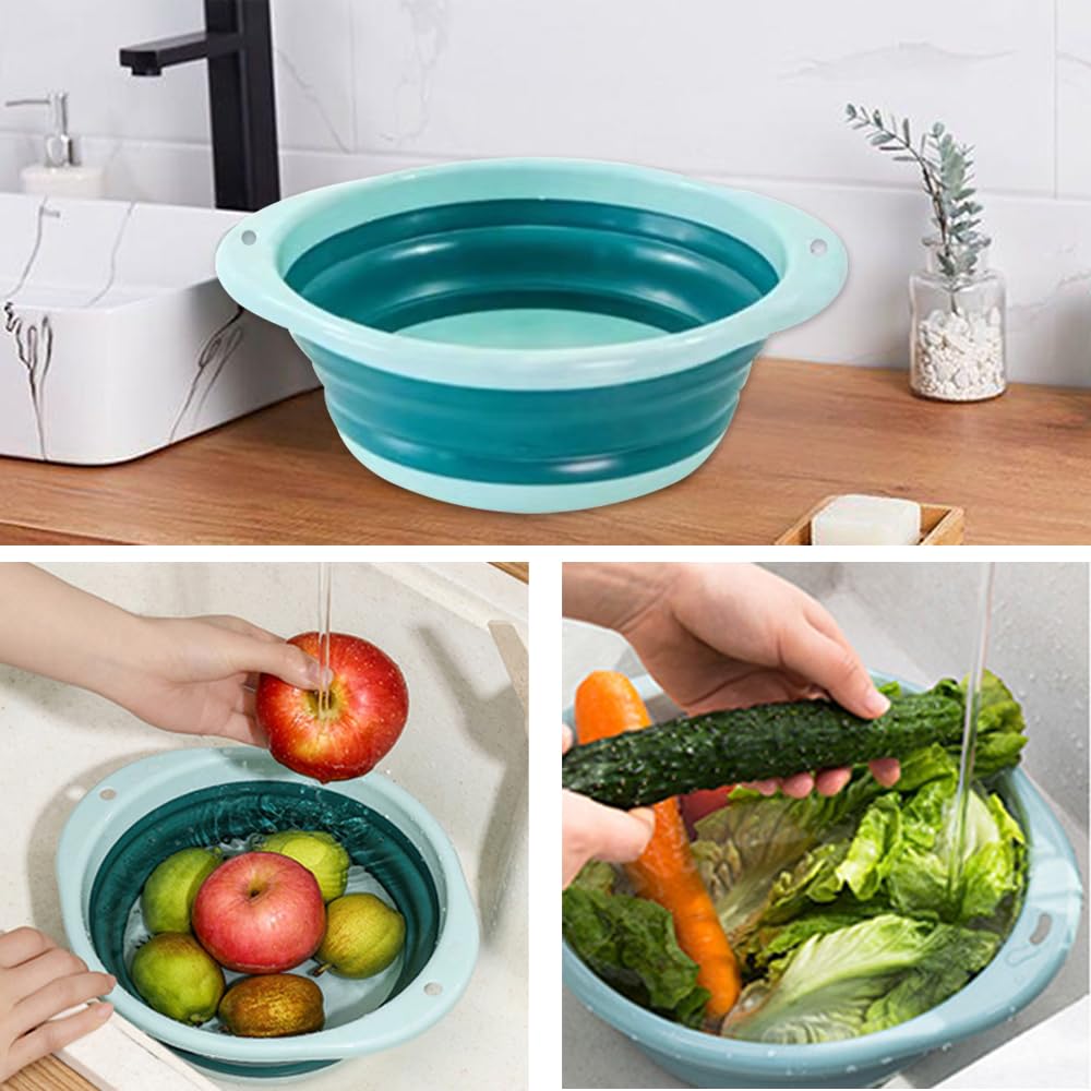 RYHX Faltbare Waschschüssel Aus Silikon - BPA-frei Für Camping & Reisen