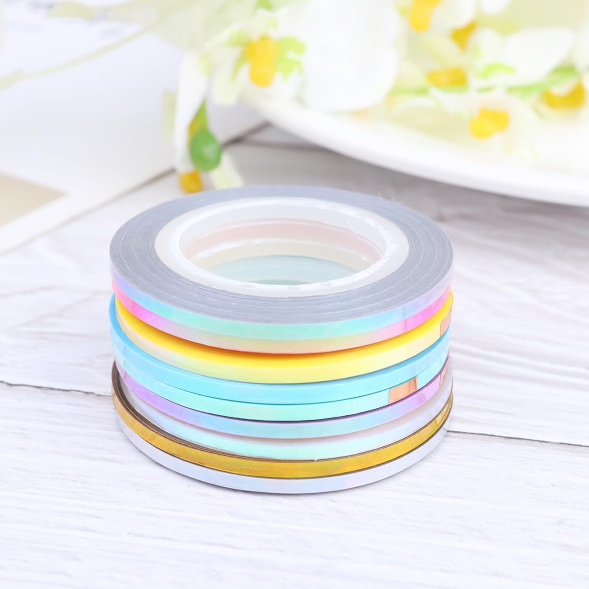 27pcs DIY Nail Art Tape Stripe Stickers for Fine Line Detailing