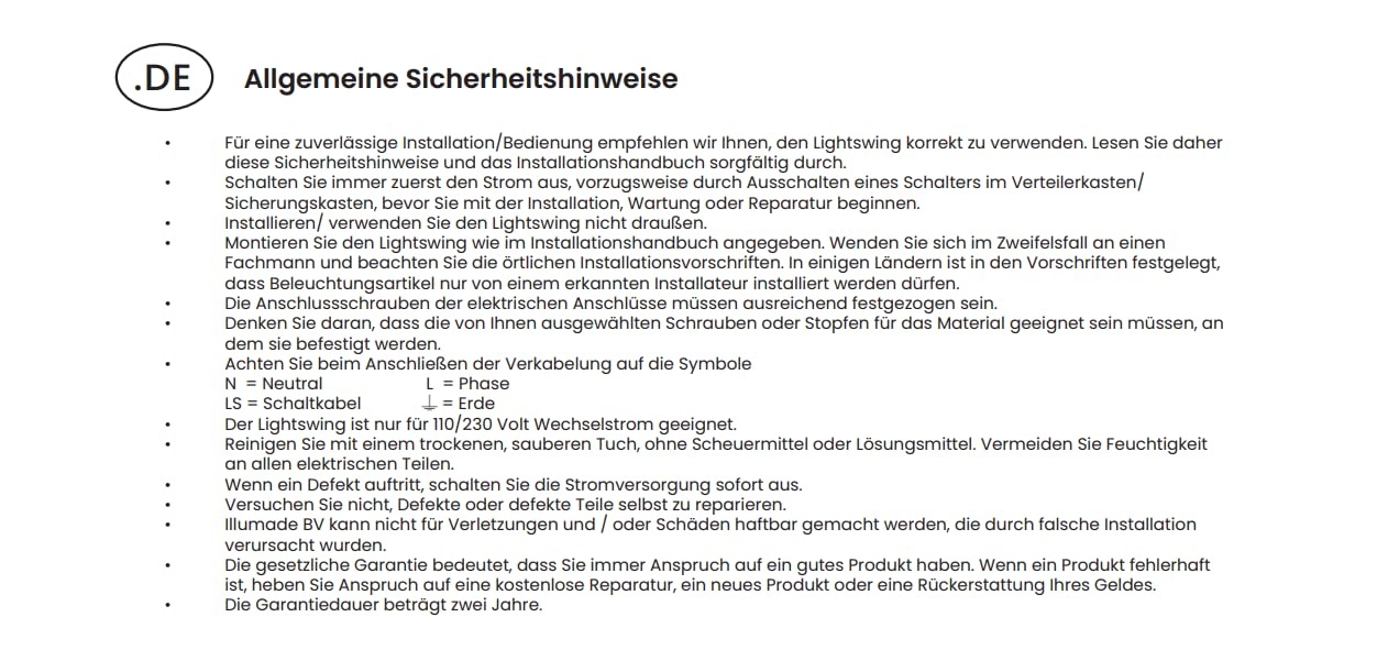 Lightswing® Single Aufhängesystem für eine Hängelampe - Matt Weiss - 90 cm - Beweg deine Hängeleuchte Mühelos - Einfache Installation - Hängelampe Esstisch - Pendellampe Verstellbar - Hängeleuchte