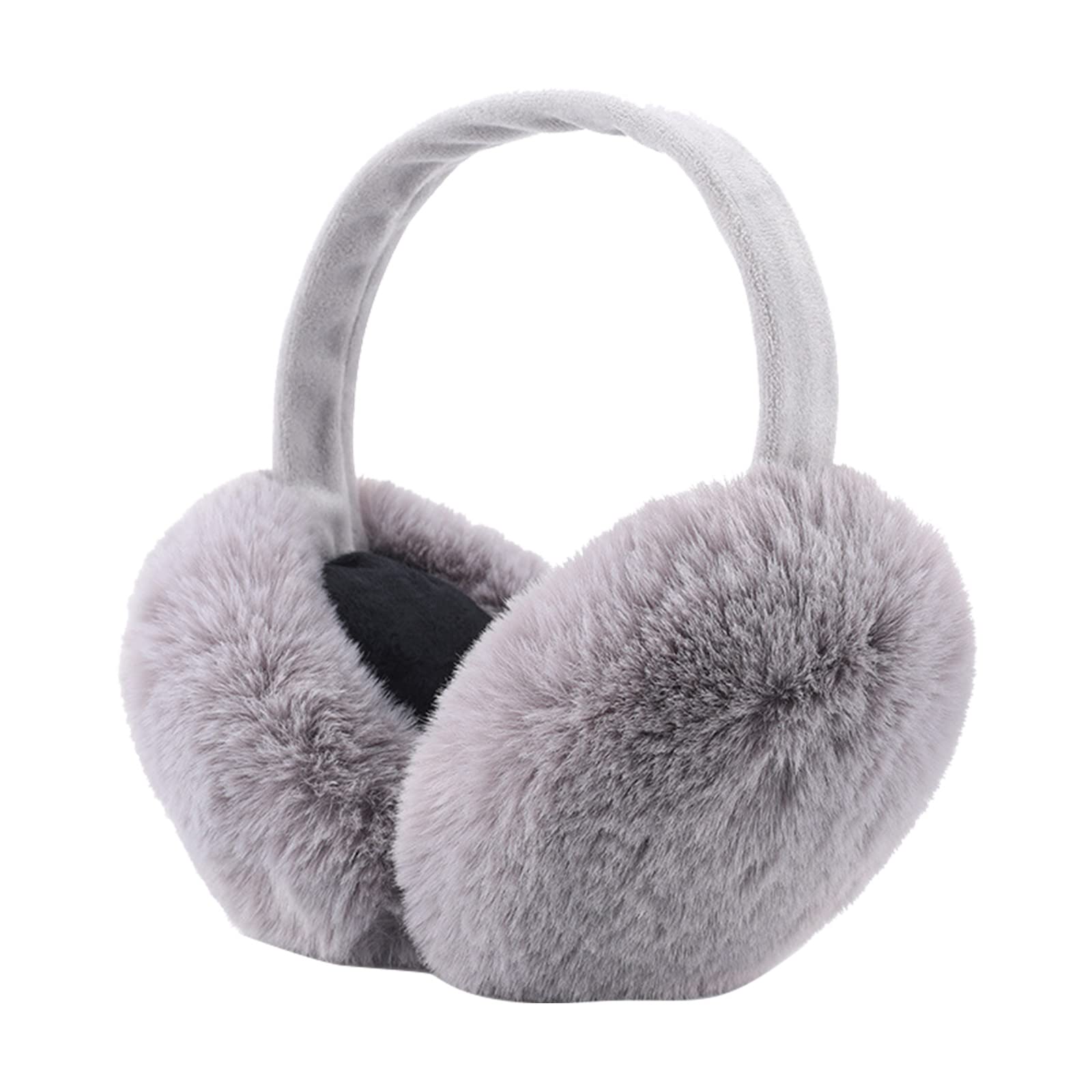 IHCEMIH Ohrenschützer Damen Ohrenschützer Winterzubehör Flauschig Plüsch Faltbar Erwachsene Outdoor Thermo-Ohrenwärmer Skifahren Laufen Ohren Schutz vor Wind Kalt Modisches für Mädchen Herren