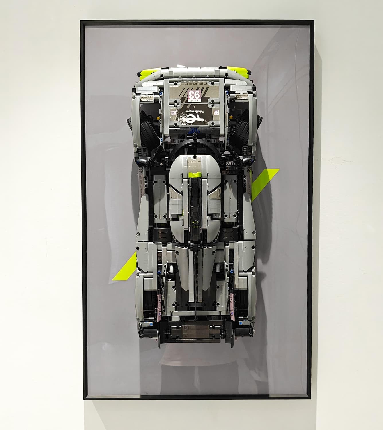 icuanuty Display Wallboard for Lego Technic Peugeot 9X8 24H Le