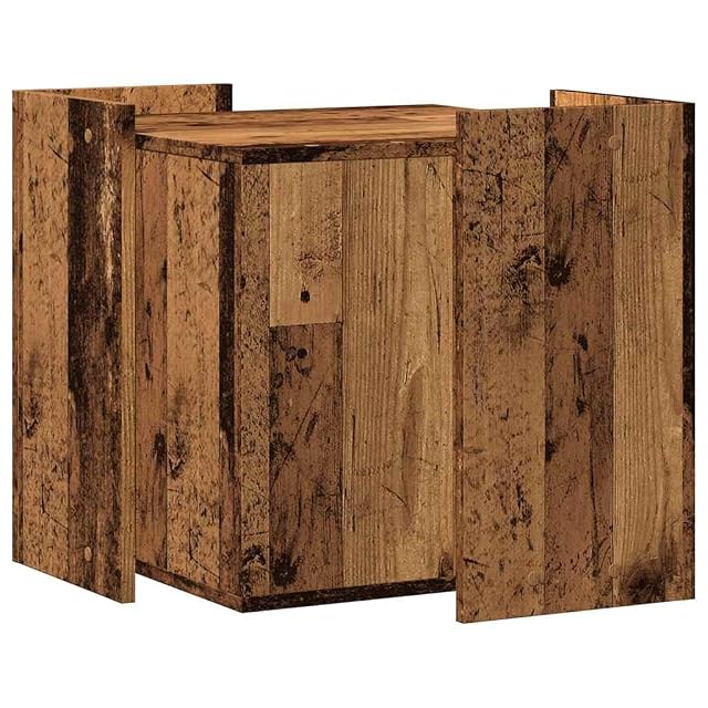 Foto 7 de 8 de vidaXL Mueble arenero de Gatos Madera ingeniería Envejecida 53x53x51cm