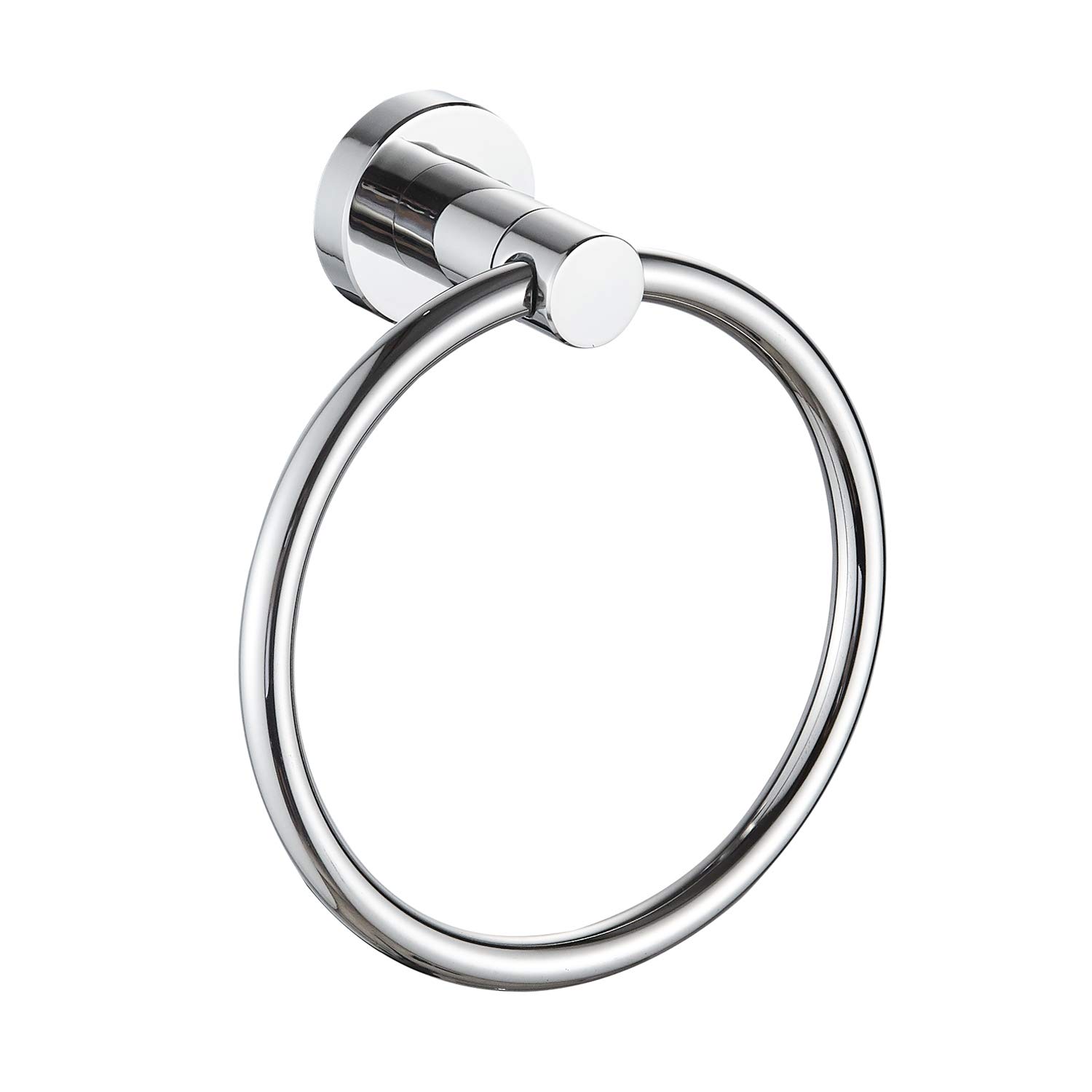 Marmolux Acc Towel Ring Bathroom Towel Holder Wall Mount Hand Towel Holder Swivel Round Towel Hanger Under Cabinet for Bath Kitchen Space Saver Stainless Steel Towel Ring MA-91132PC 1