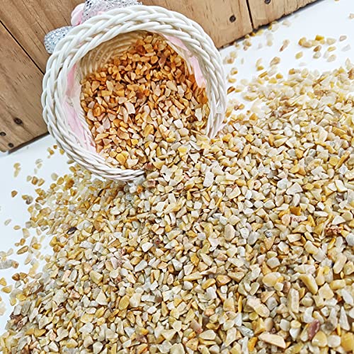 Image of Healing Crystal Chips for Vastu Natural Yellow Aventurine Chips Stone 250 Gm Yellow Aventurine Crystal Stone Chips Dust Raw Rough Stone for Reiki Healing Meditation