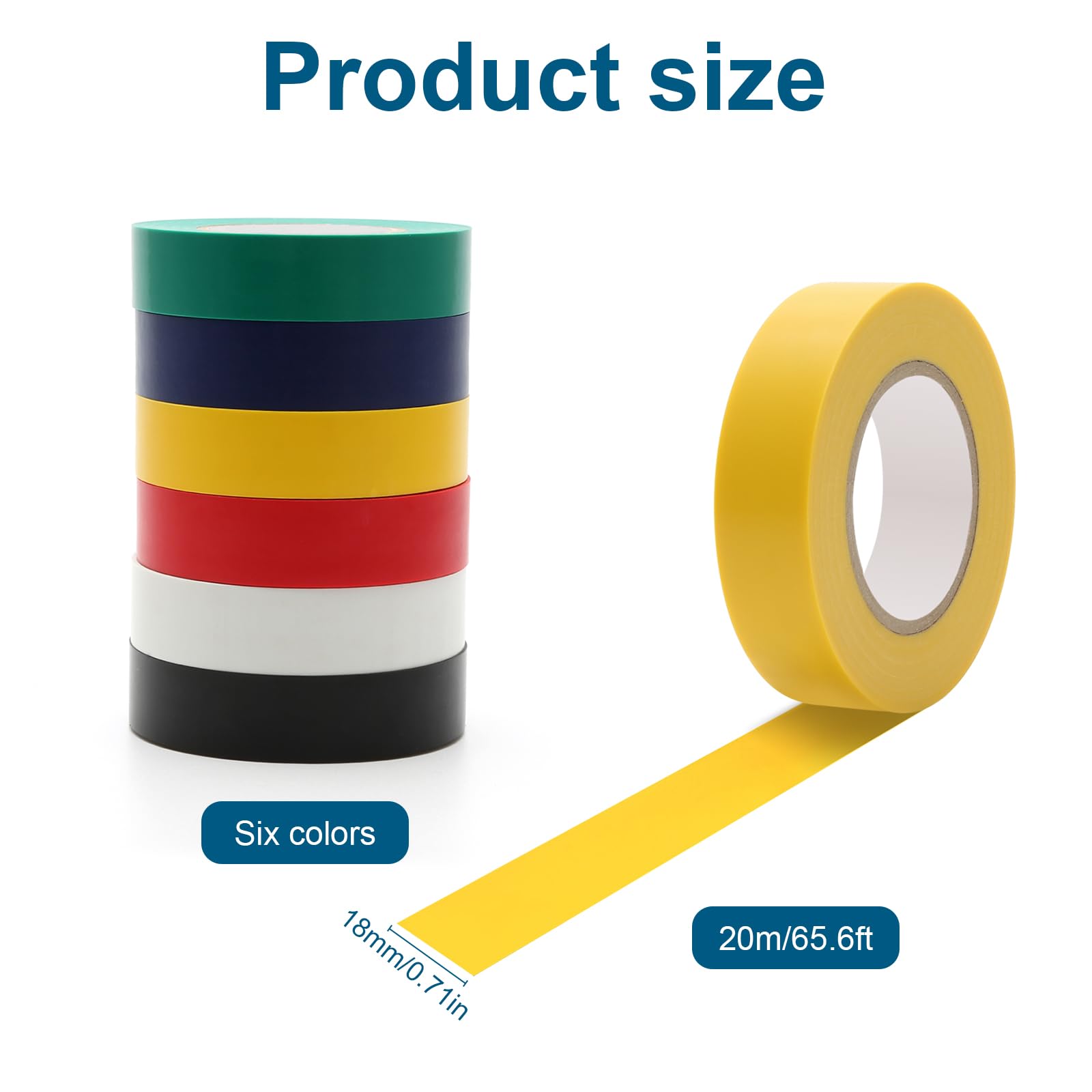 Nastro Isolante Elettrico ERKO - 10 Rotoli Multicolore, PVC, 15mm X 10m, Per Alte Tensioni - Foto 11