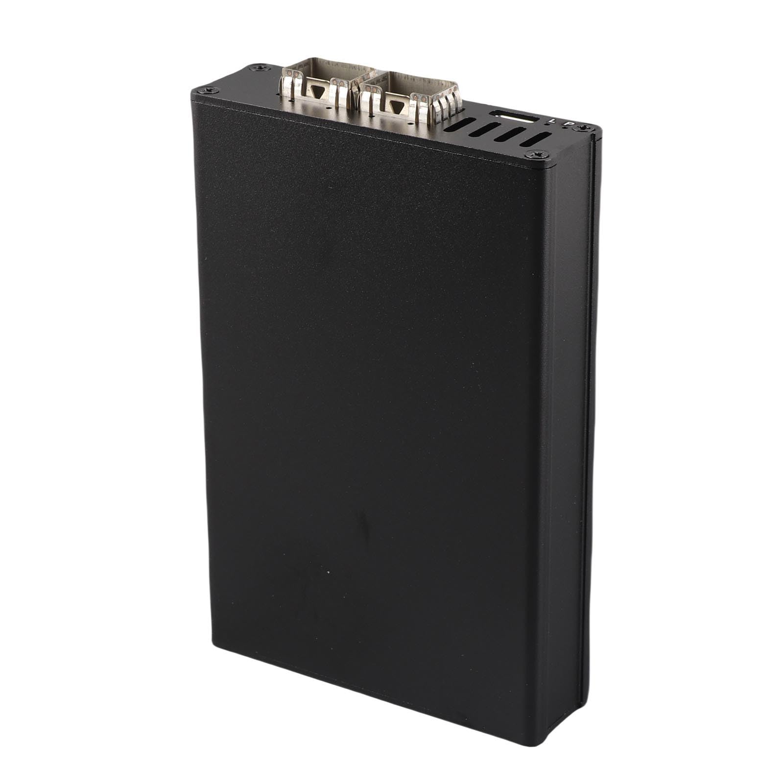 CHICIRIS Plug e Riproduzione in Lega in Alluminio di Scheda di Rete Ad Alta velocità per OS X, Scheda di Rete SFP Portatile System USB4 (Dual Port)