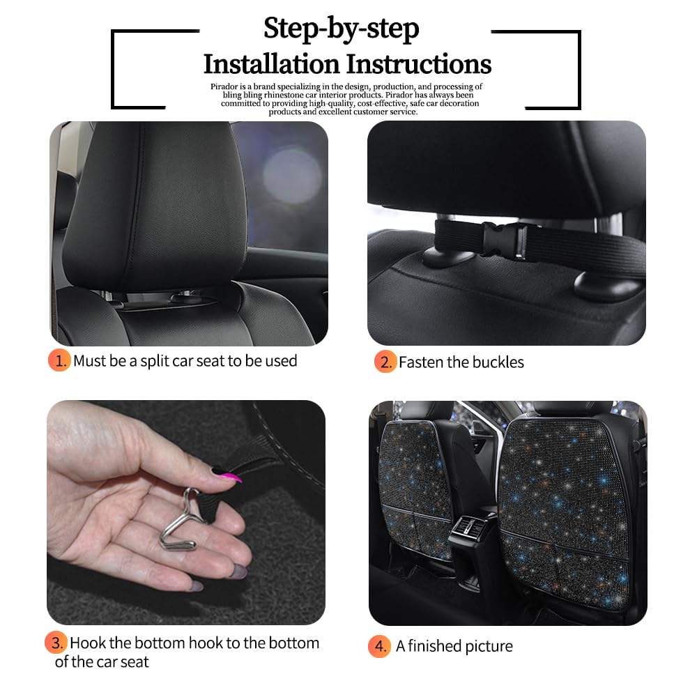 Chucky Car Seat Back Kick Protectors,2 Pack Kick Mats With Storage Pockets Car Accessorise - View #5